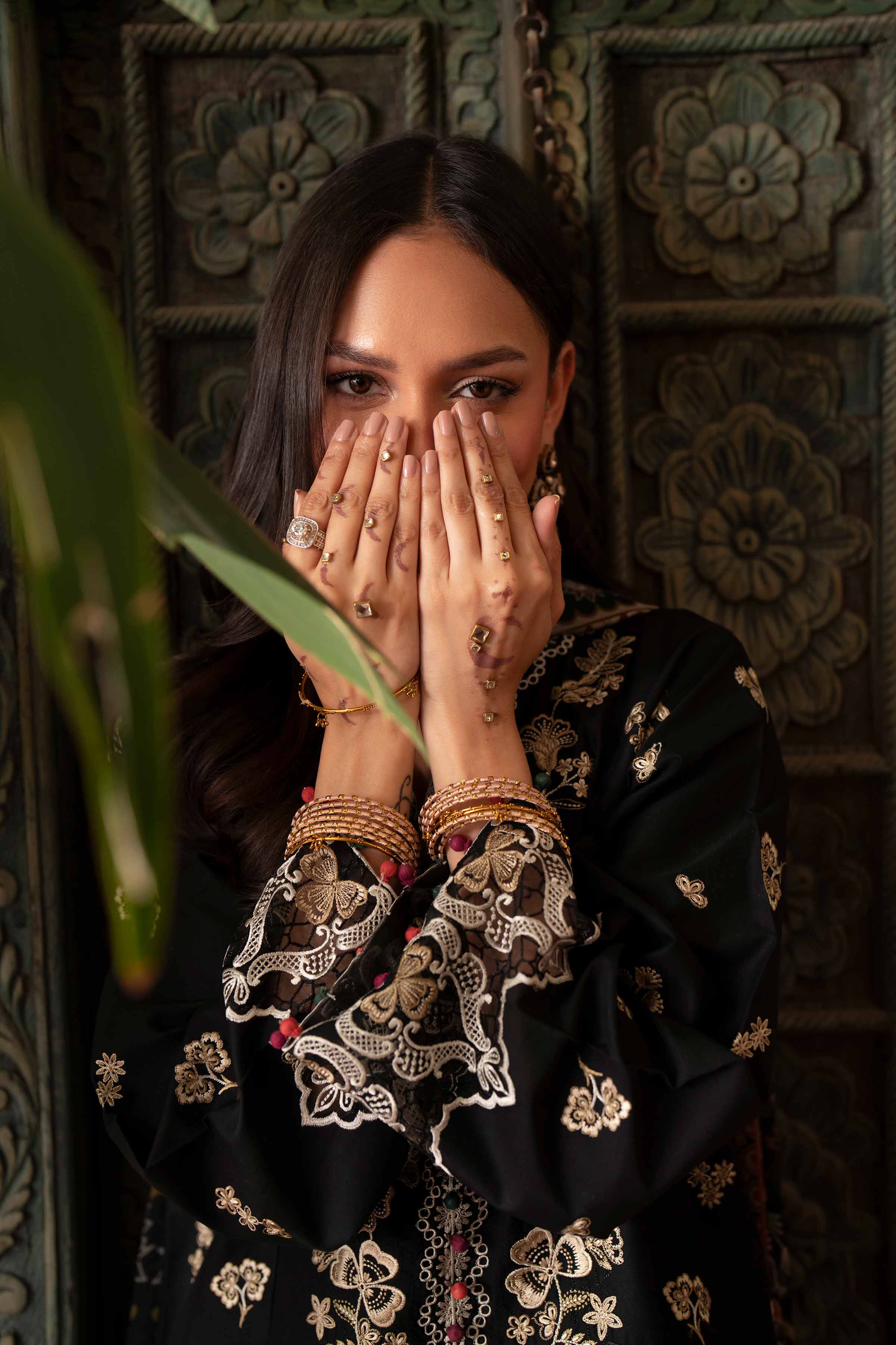 3 Piece - Digital Printed Embroidered Suit - 42601698 Black Lawn 3PC Embroidered