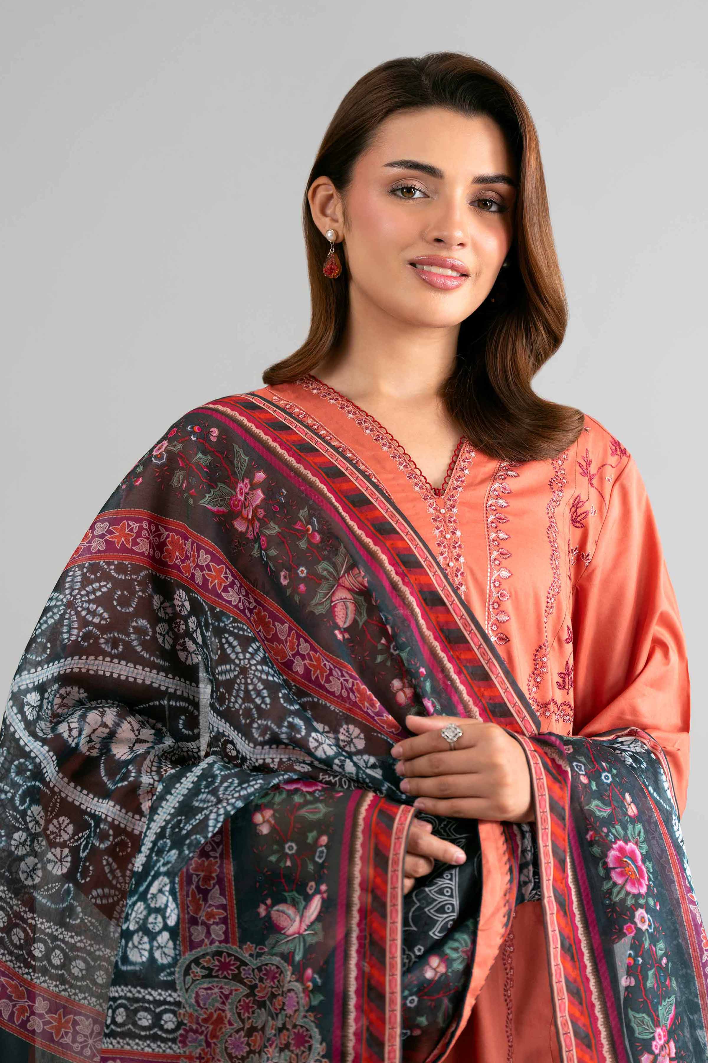 3 Piece - Digital Printed Embroidered Suit - 42601711 Nishat UAE Lawn 3PC Embroidered