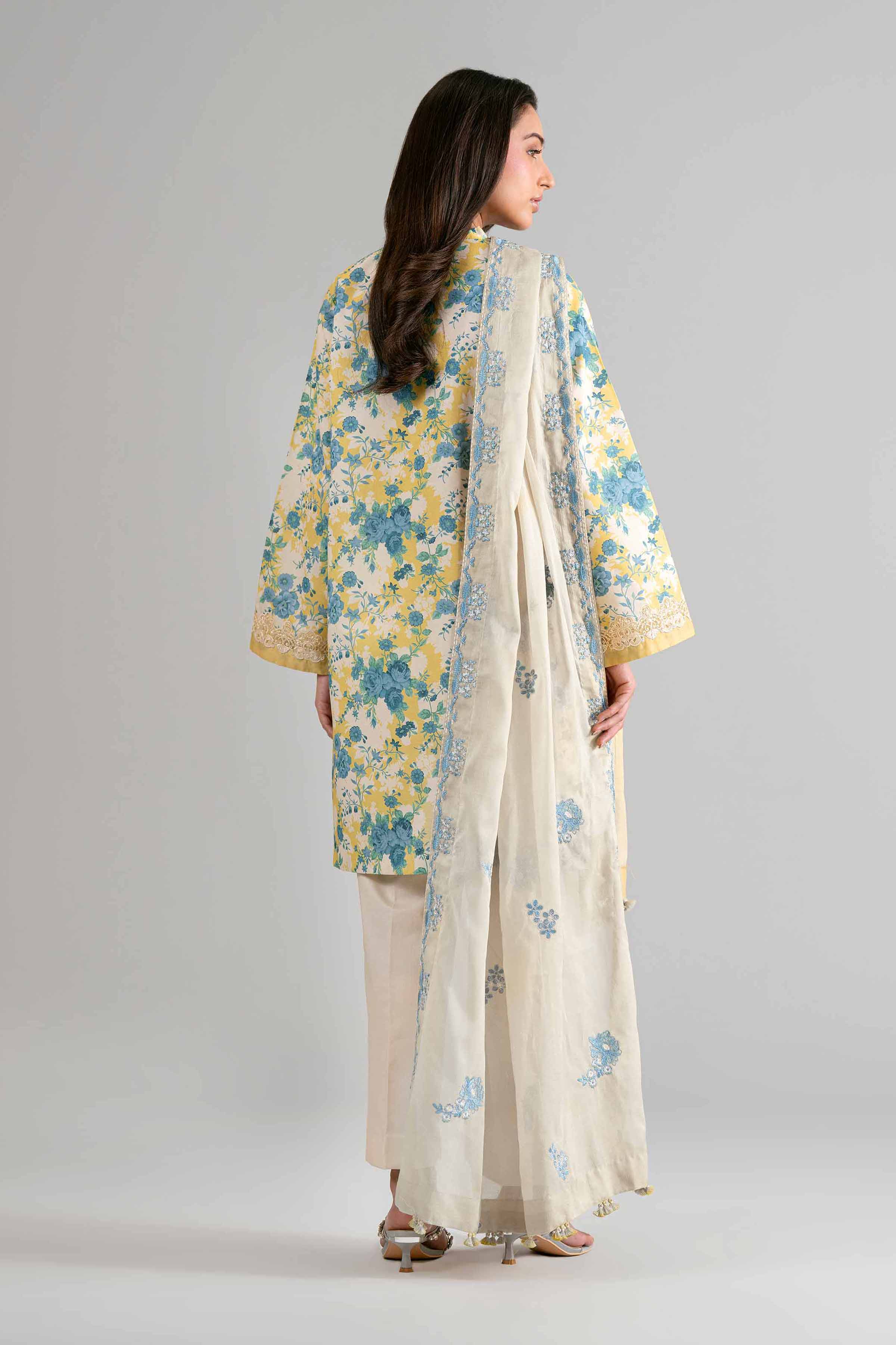 3 Piece - Printed Embroidered Suit - 42601723 Nishat UAE Lawn 3PC Embroidered
