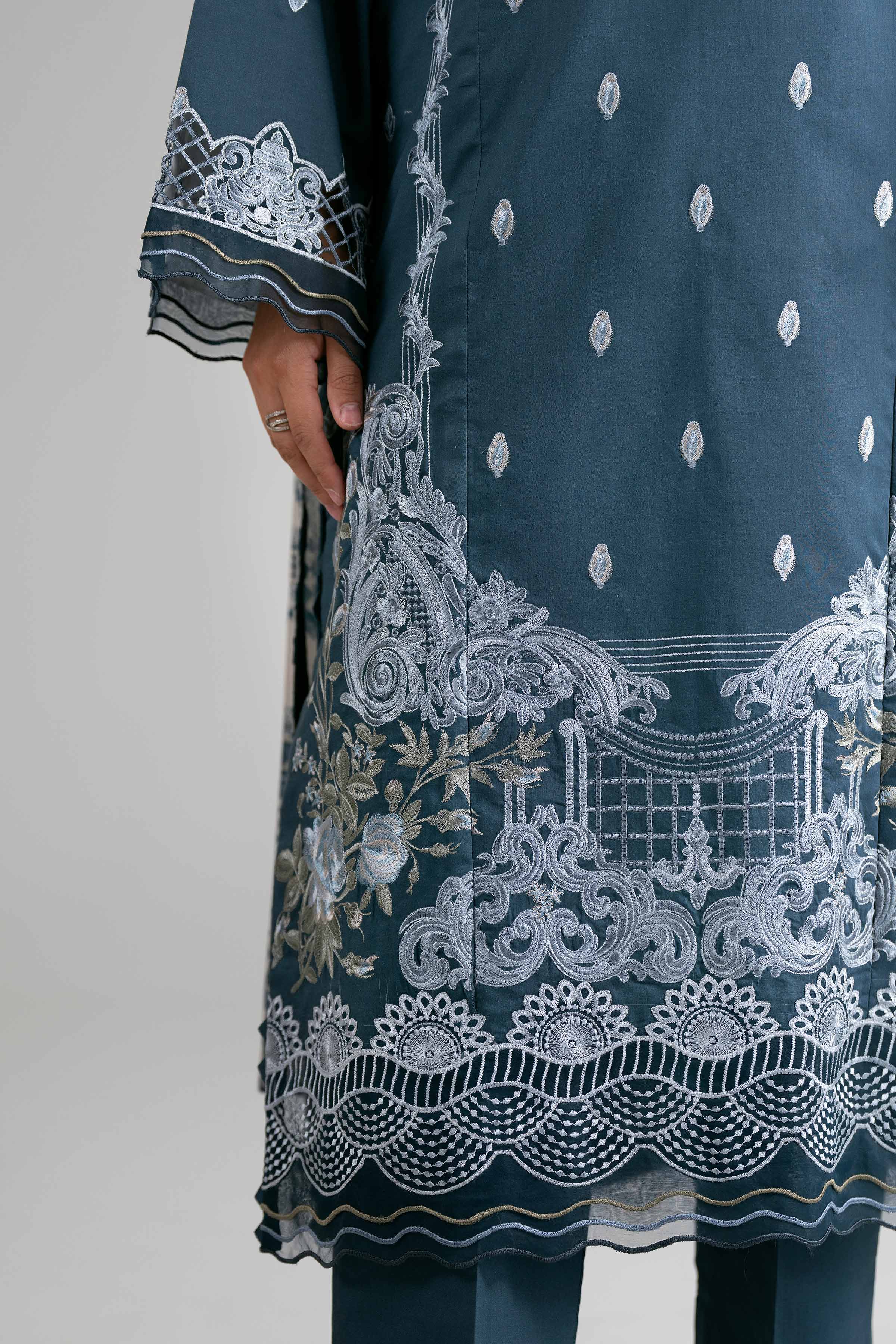 3 Piece - Digital Printed Embroidered Suit - 42601731 Nishat UAE Lawn 3PC Embroidered