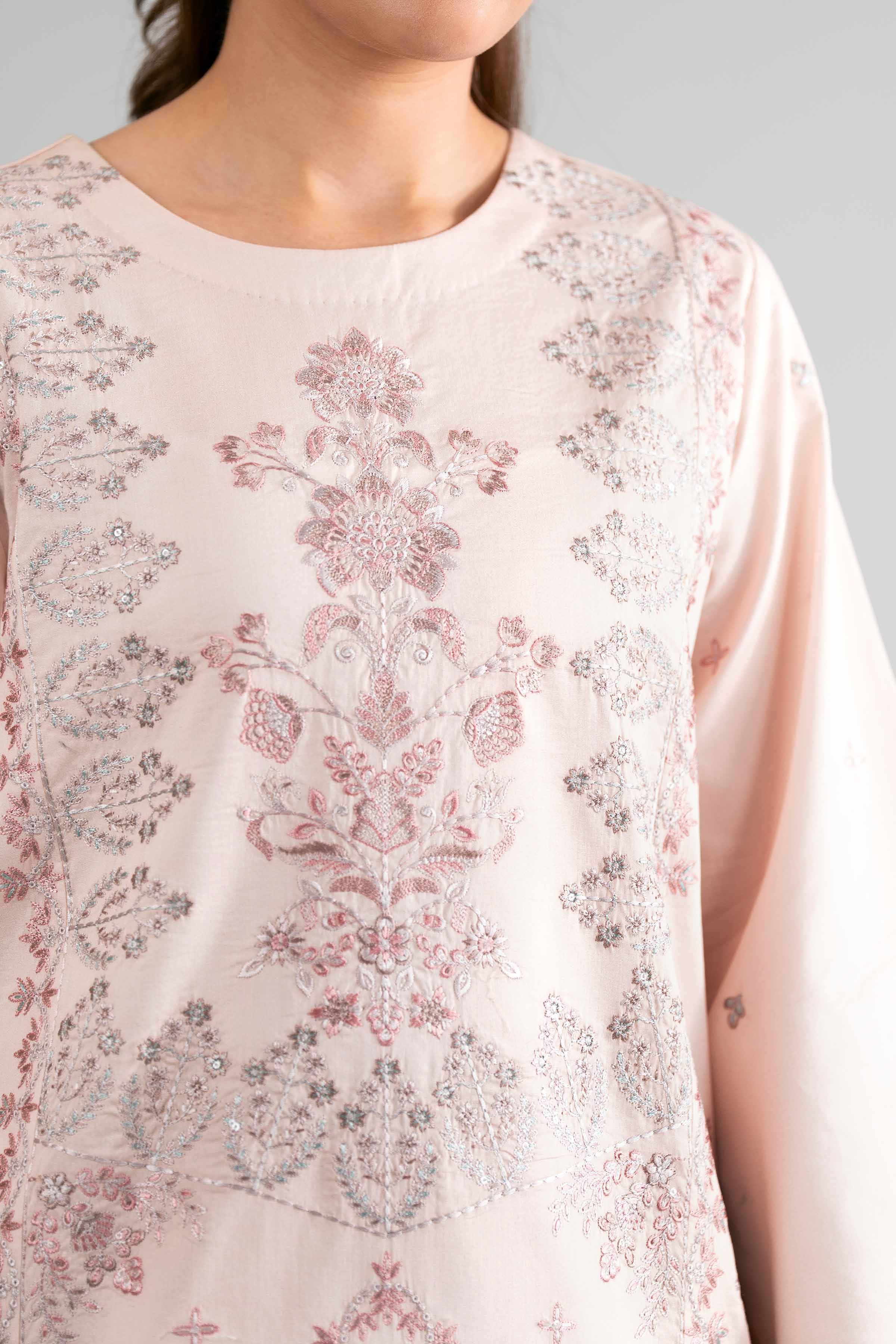 3 Piece - Digital Printed Embroidered Suit - 42601732 Pink Lawn 3PC Embroidered