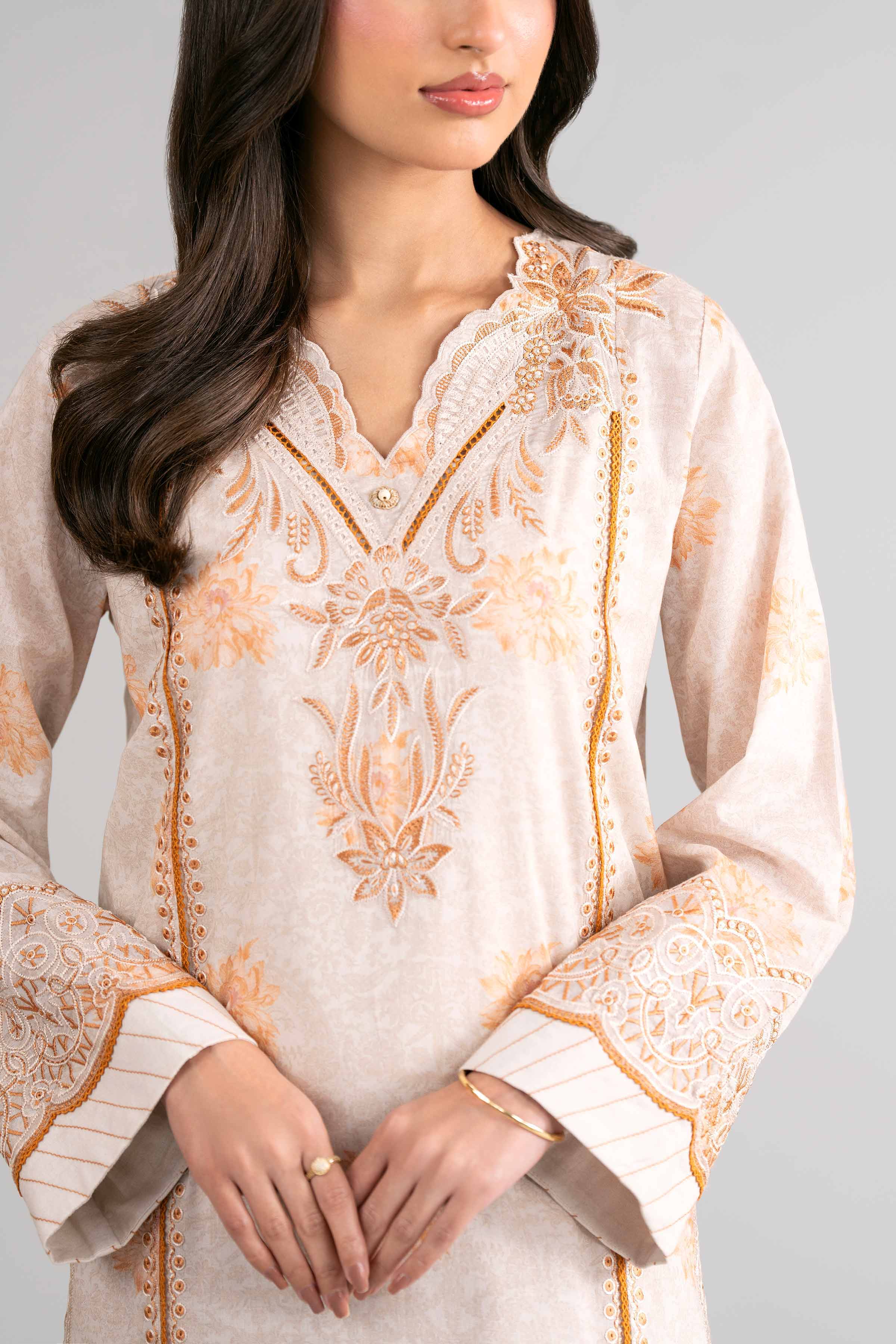 3 Piece - Digital Printed Embroidered Suit - 42601739 Nishat UAE Lawn 3PC Embroidered