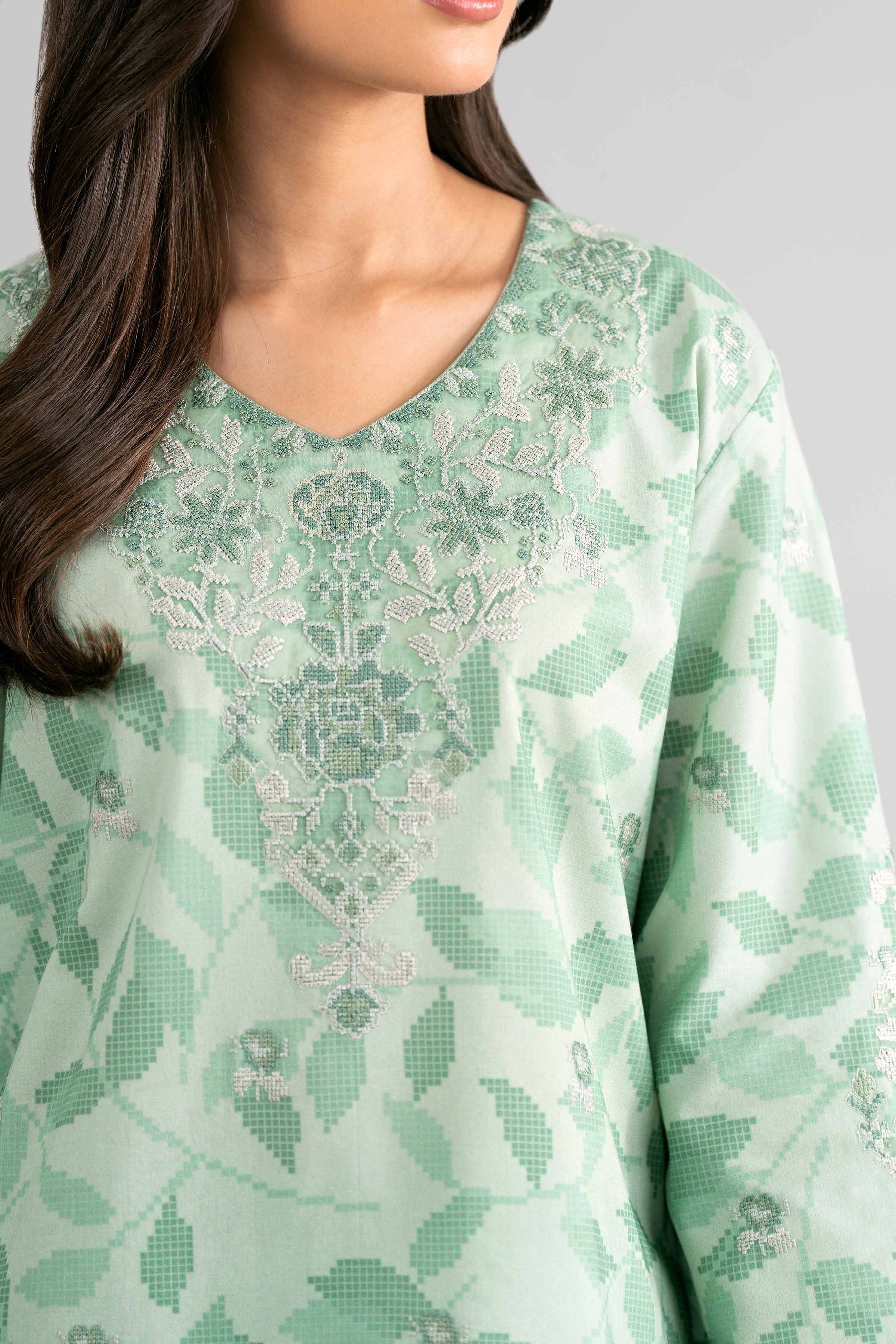3 Piece - Digital Printed Embroidered Suit - 42601743 Nishat UAE Lawn 3PC Embroidered