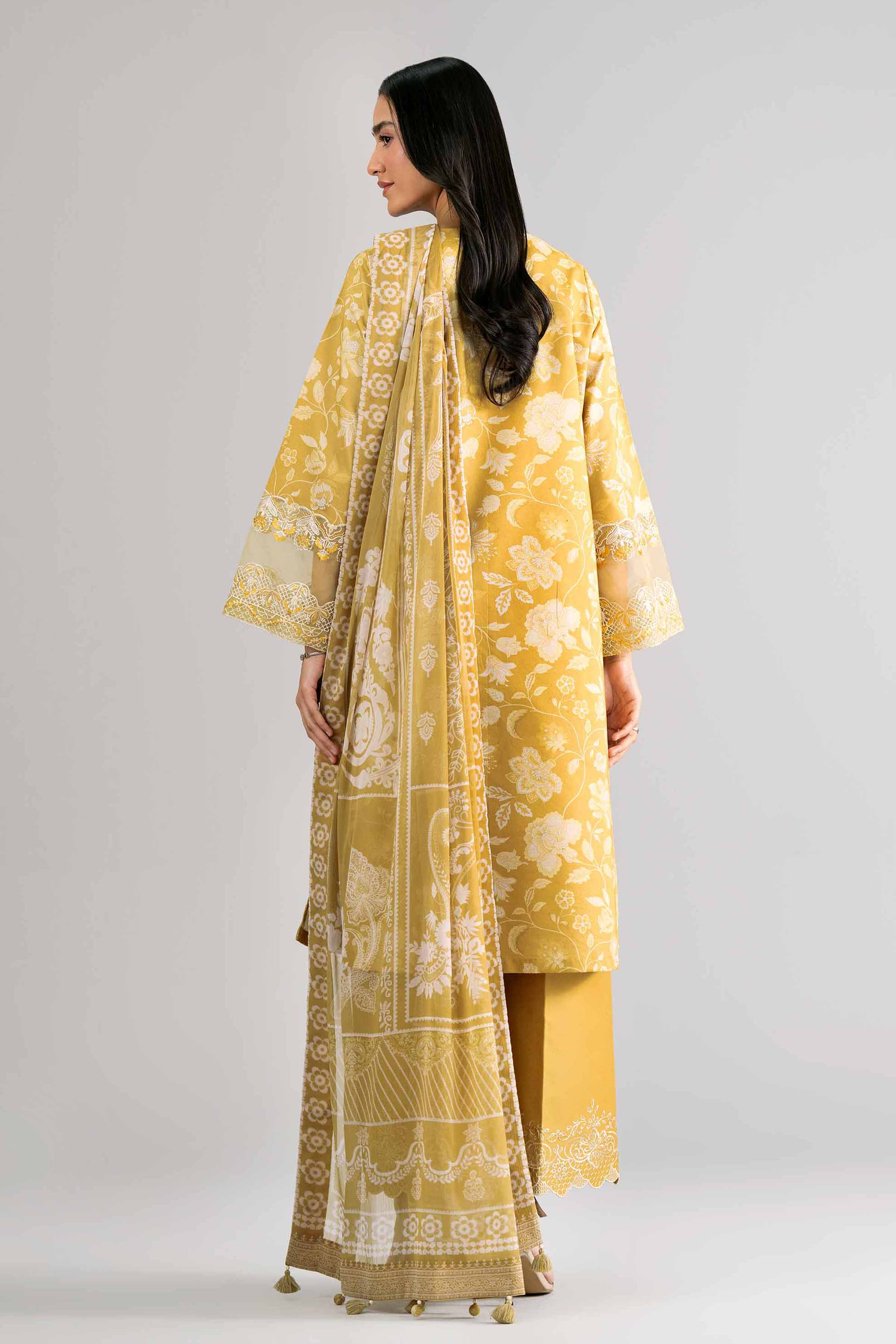 3 Piece - Digital Printed Embroidered Suit - 42601745 Nishat UAE Lawn 3PC Embroidered