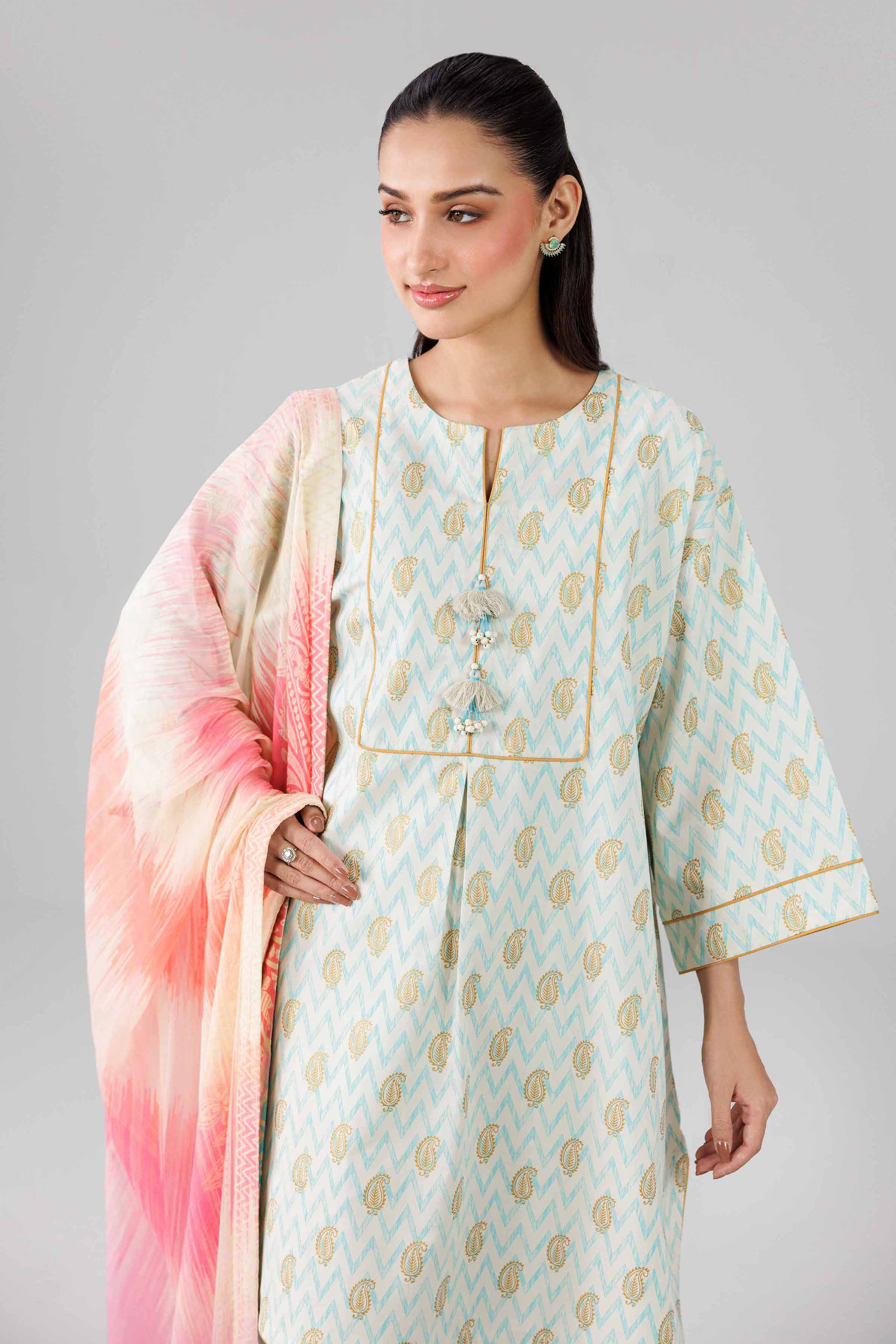 3 Piece - Digital Printed Suit - 42601767 Multi Lawn 3PC Printed