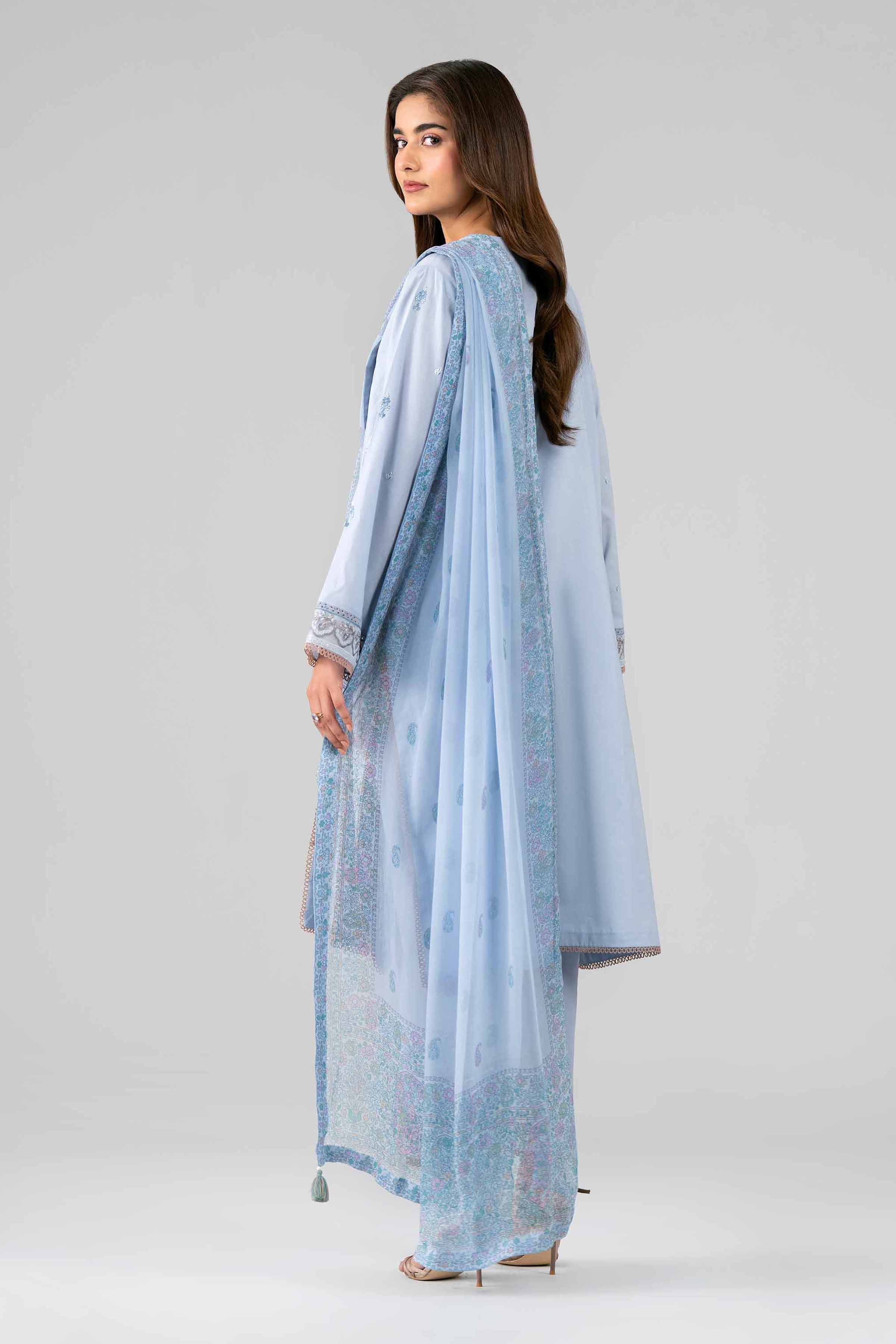3 Piece - Digital Printed Embroidered Suit - 42601770 Grey Lawn 3PC Embroidered