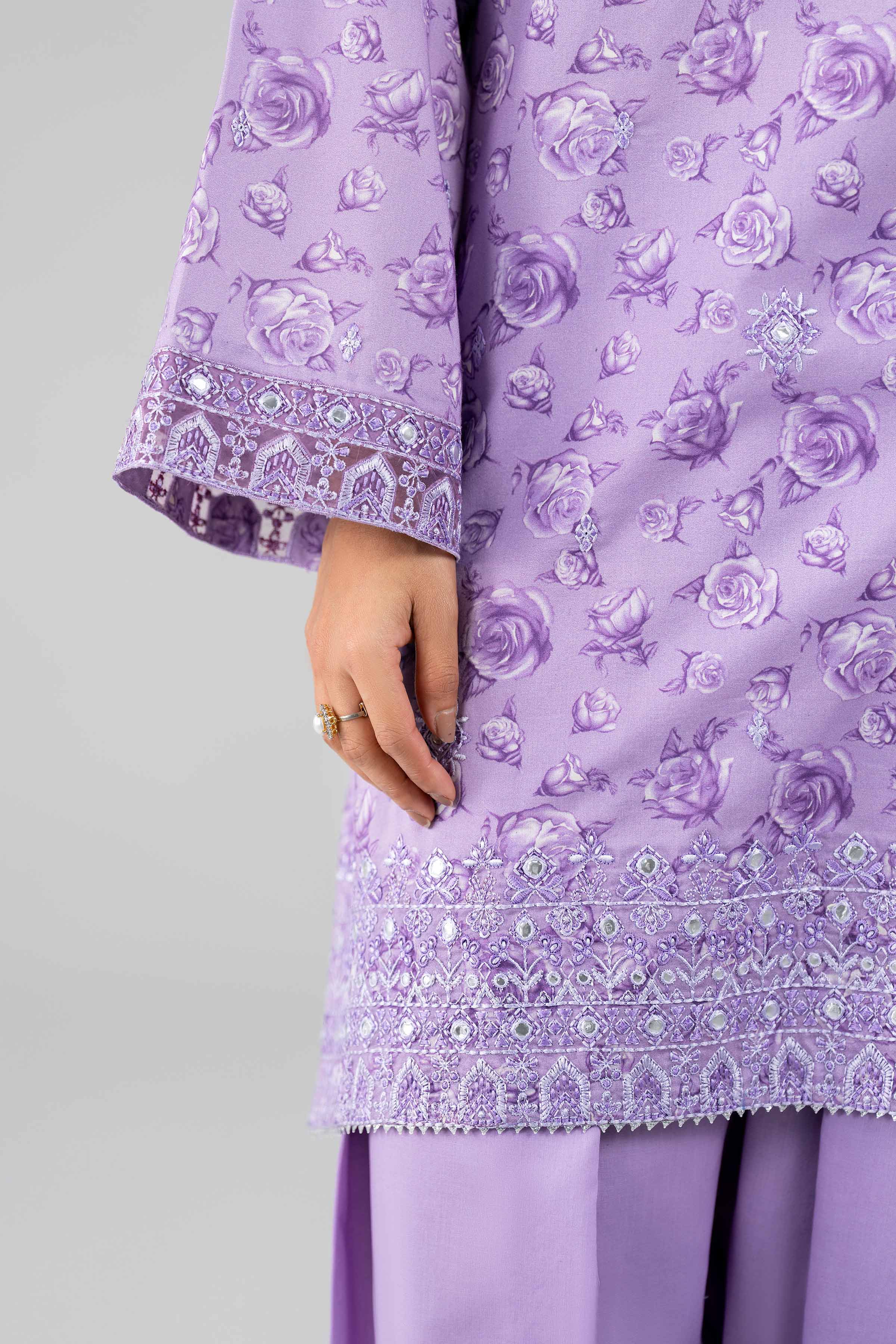 3 Piece - Printed Embroidered Suit - 42601787 - (Shoot Issue) Lawn 3PC Embroidered