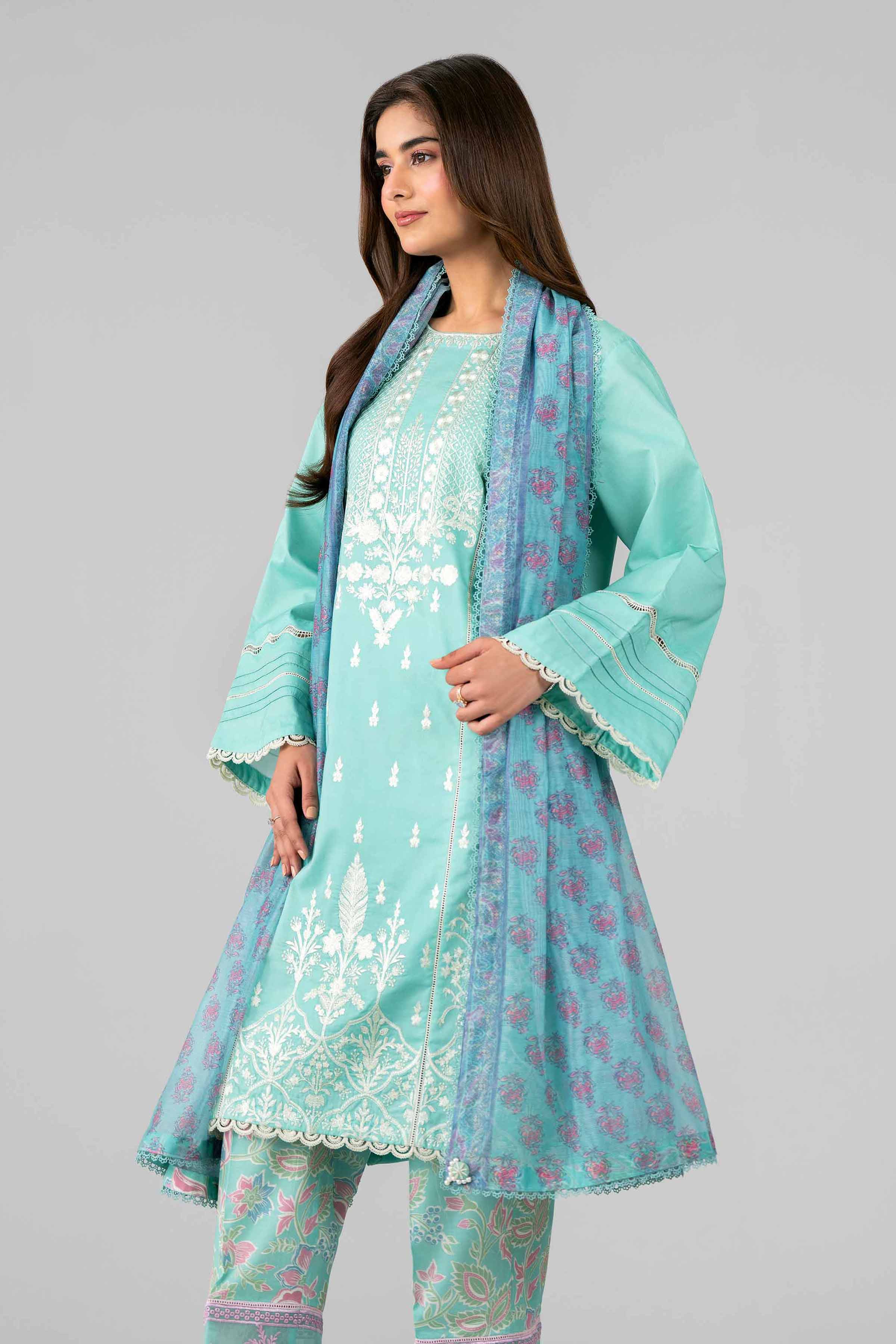 3 Piece - Printed Embroidered Suit - 42601790 Nishat UAE Lawn 3PC Embroidered