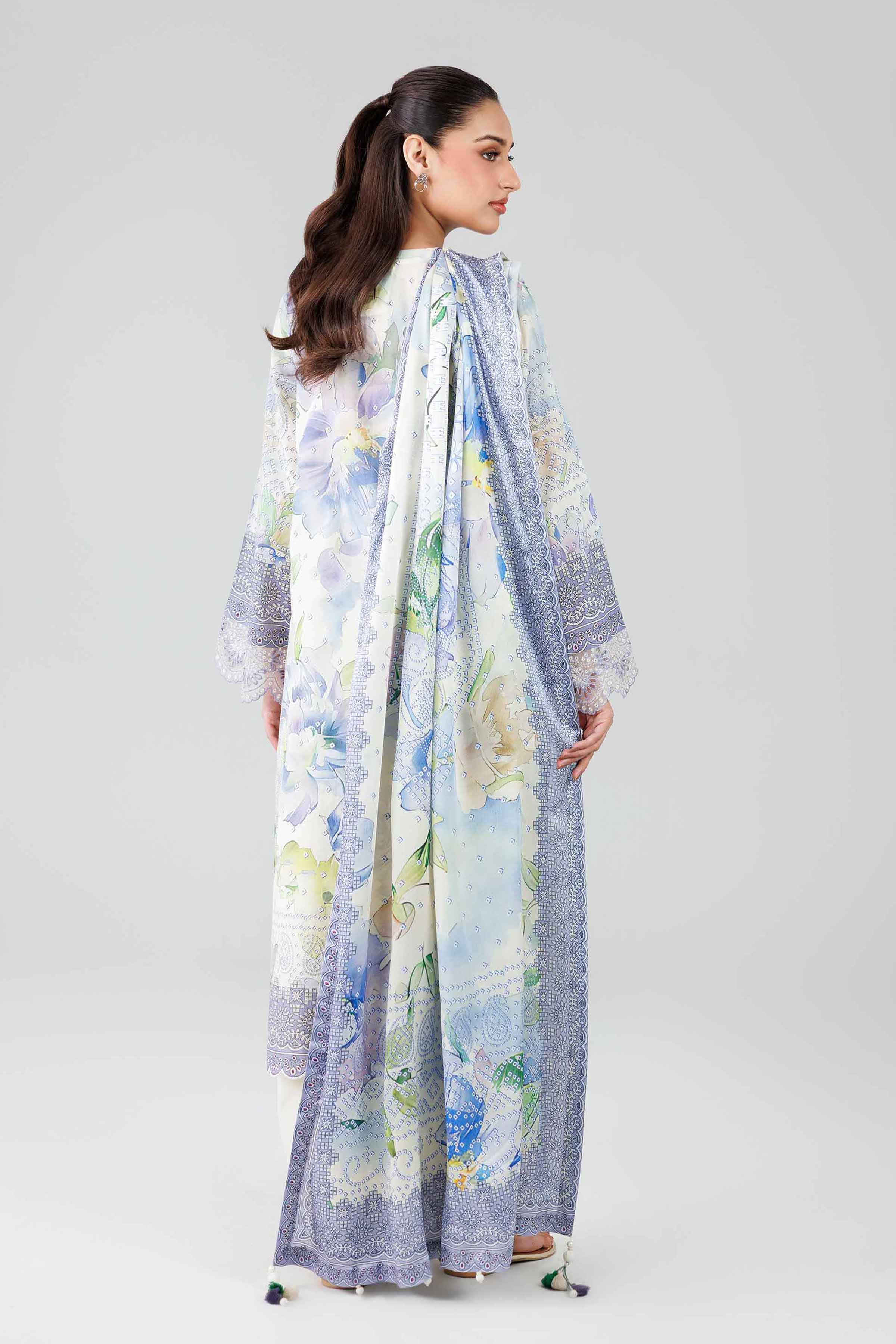 3 Piece - Digital Printed Embroidered Suit - 42601802 Multi Lawn 3PC Embroidered