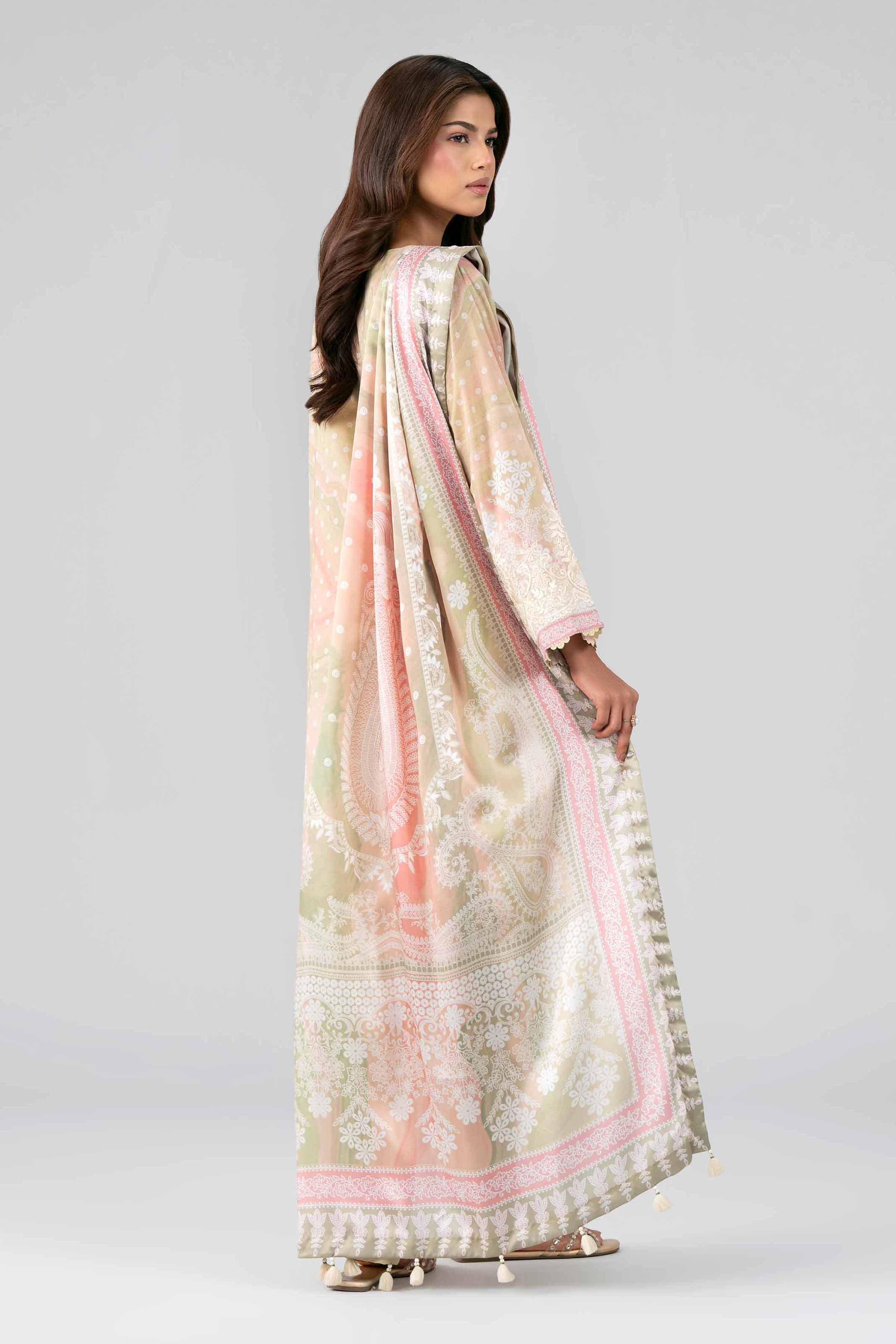 3 Piece - Digital Printed Embroidered Suit - 42601803 Multi Lawn 3PC Embroidered