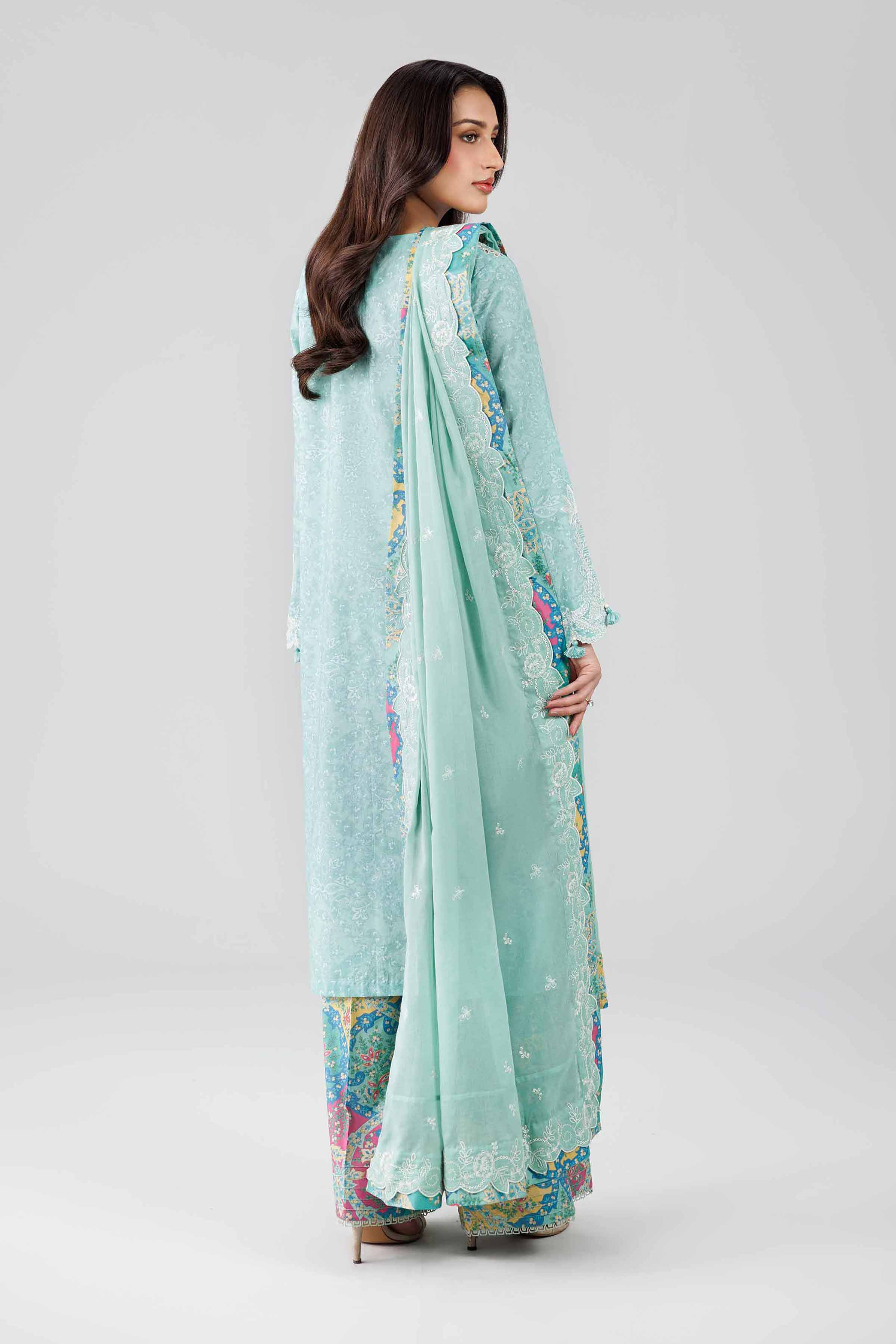 3 Piece - Printed Embroidered Suit - 42601813 Lawn 3PC Embroidered