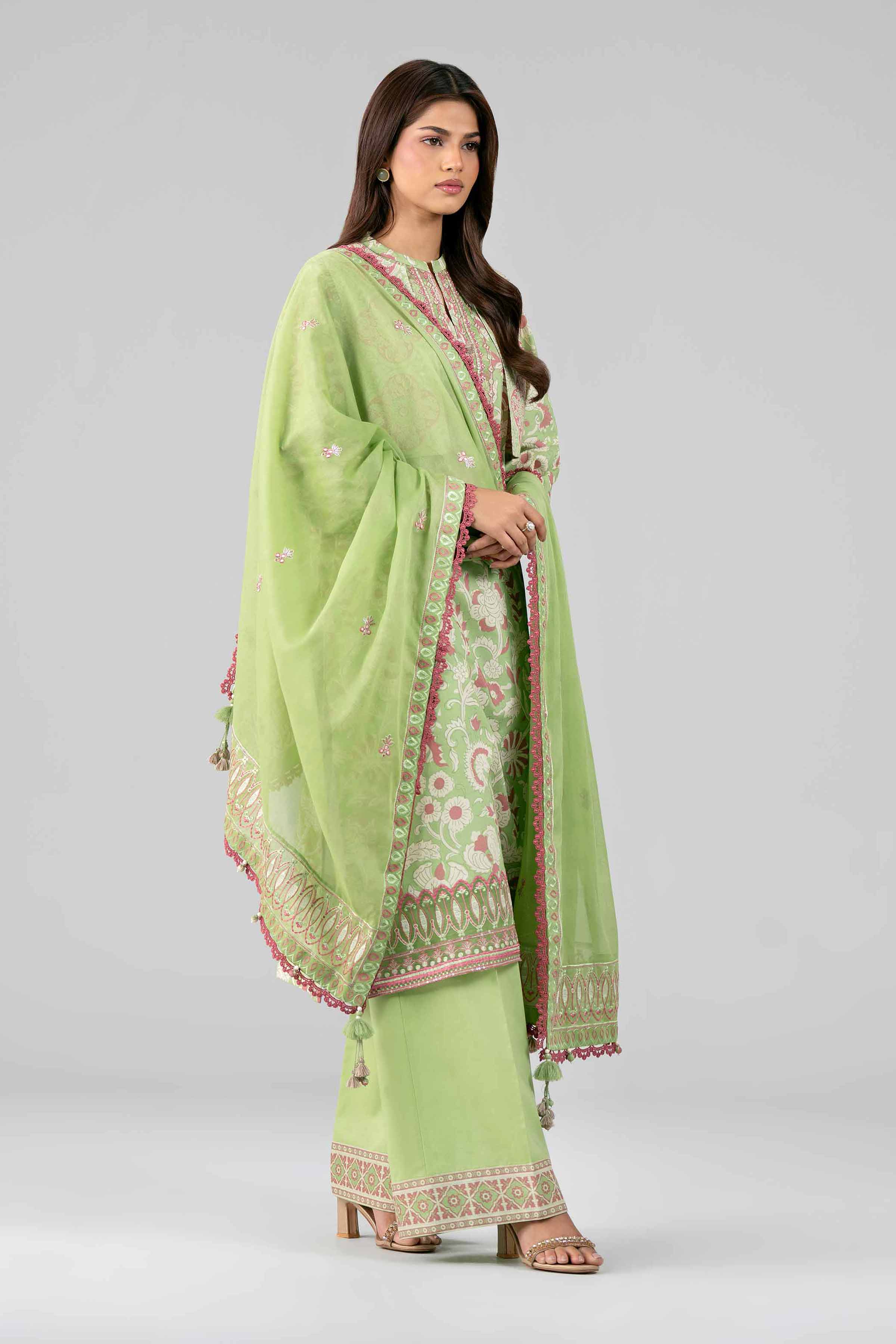 3 Piece - Printed Embroidered Suit - 42601819 Lawn 3PC Embroidered