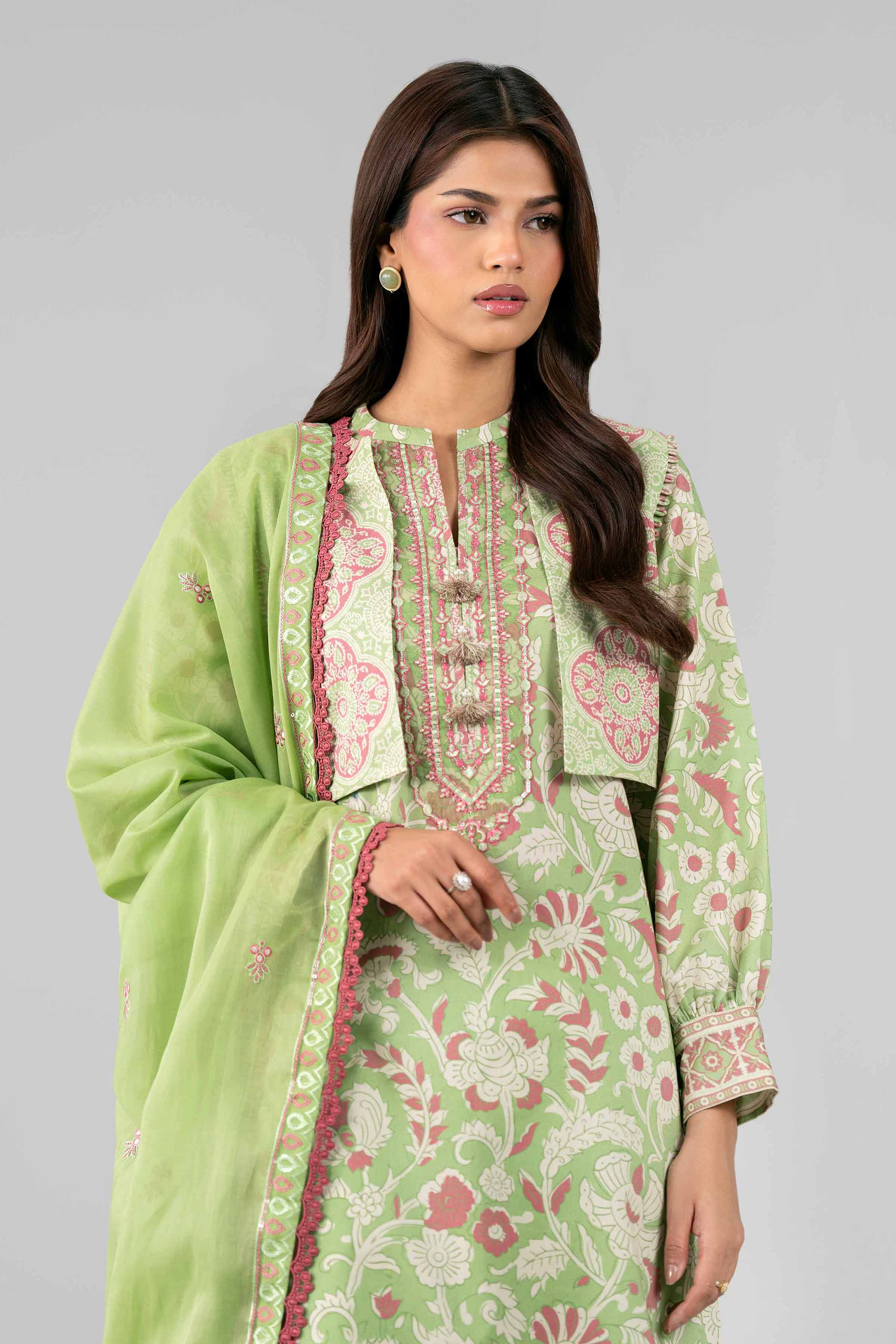 3 Piece - Printed Embroidered Suit - 42601819 Lawn 3PC Embroidered