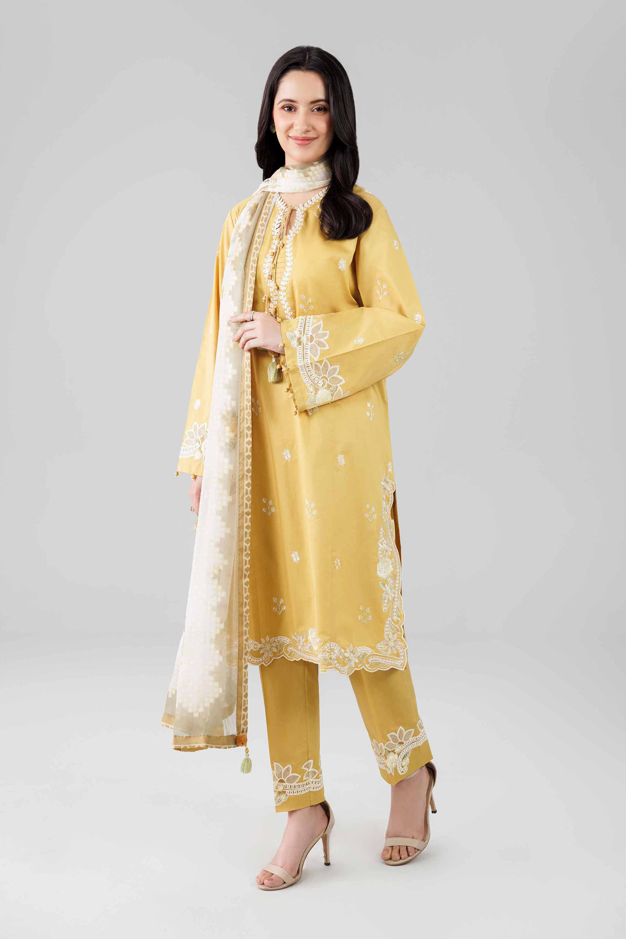 3 Piece - Digital Printed Embroidered Suit - 42601827 Nishat UAE Lawn 3PC Embroidered