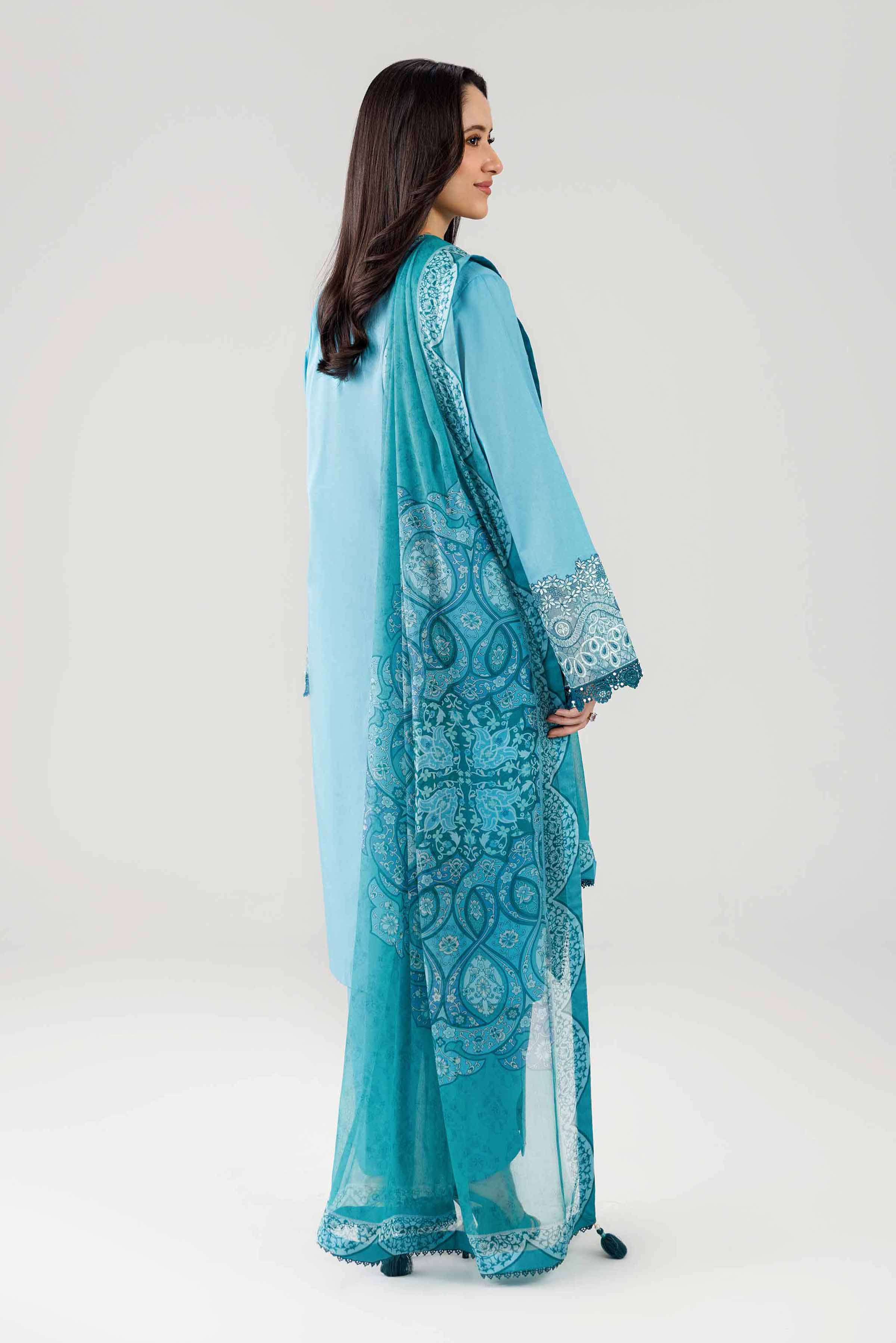 3 Piece - Digital Printed Embroidered Suit - 42601831 Lawn 3PC Embroidered
