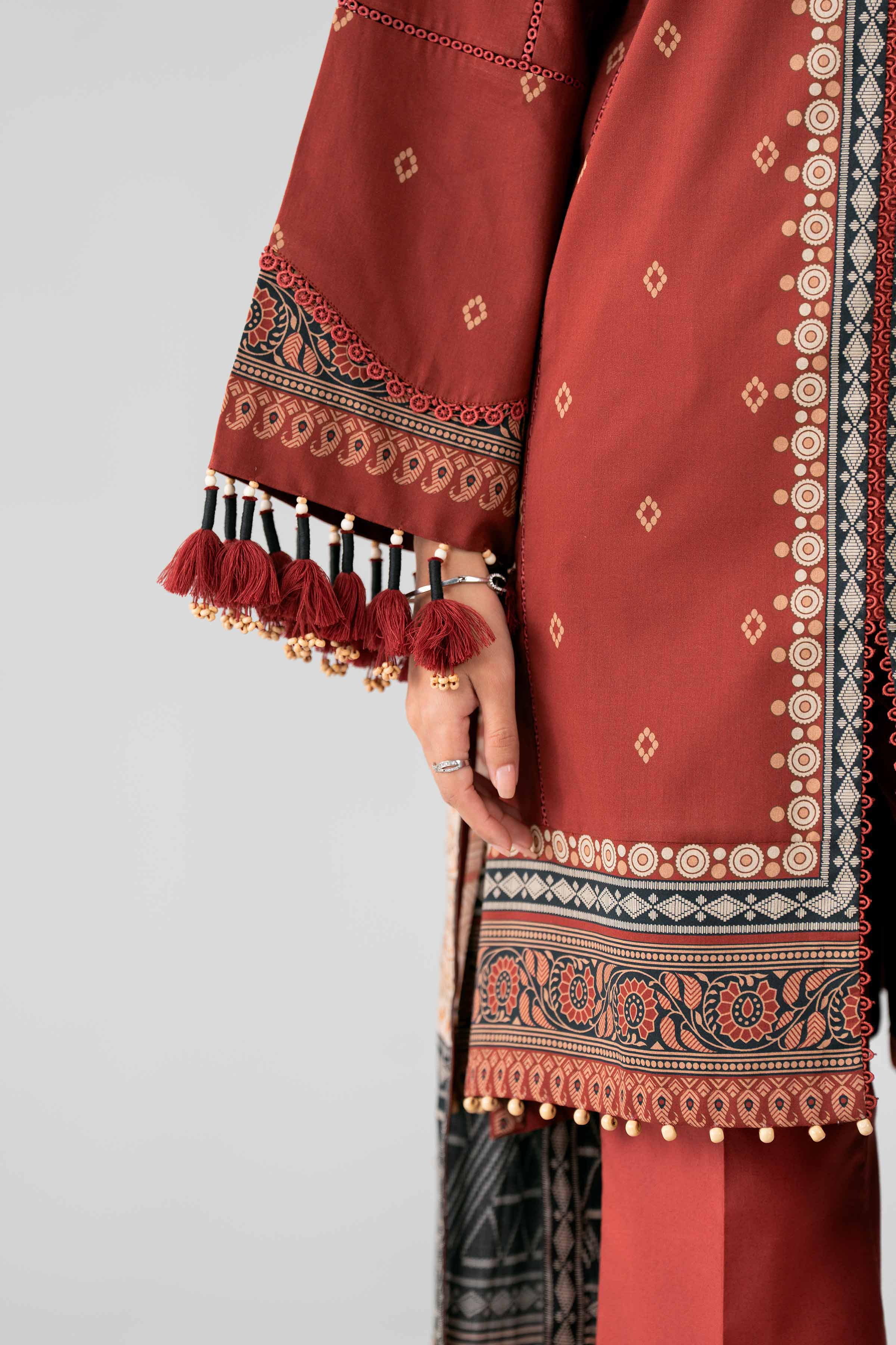 3 Piece - Digital Printed Suit - 42601850 Red Lawn 3PC Printed