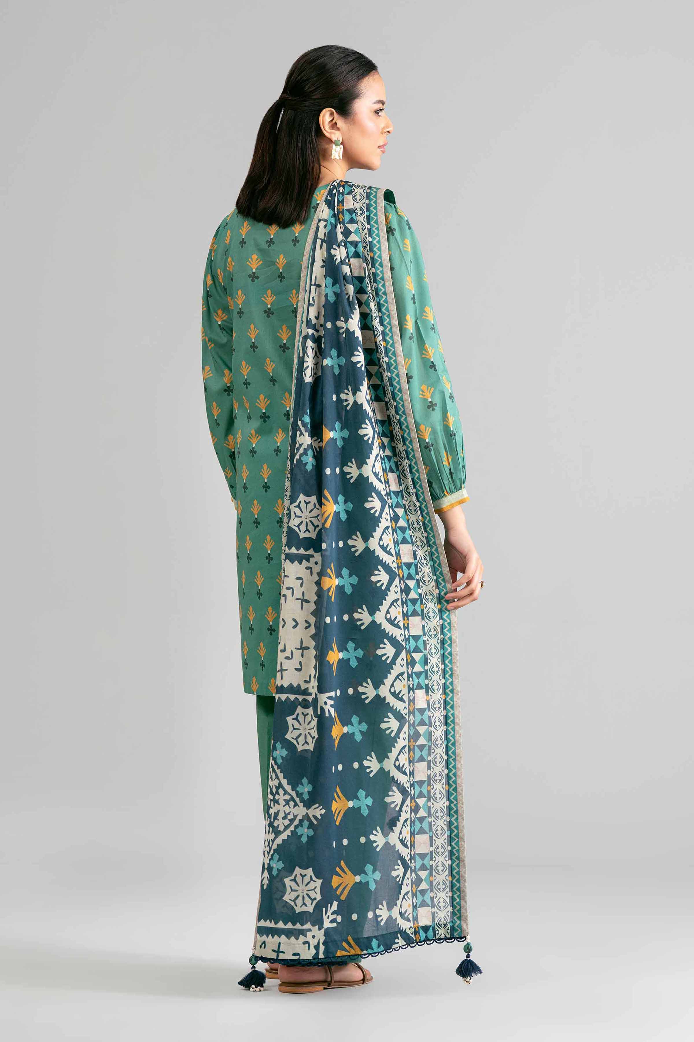 3 Piece - Printed Suit - 42601868 Green Lawn 3PC Printed