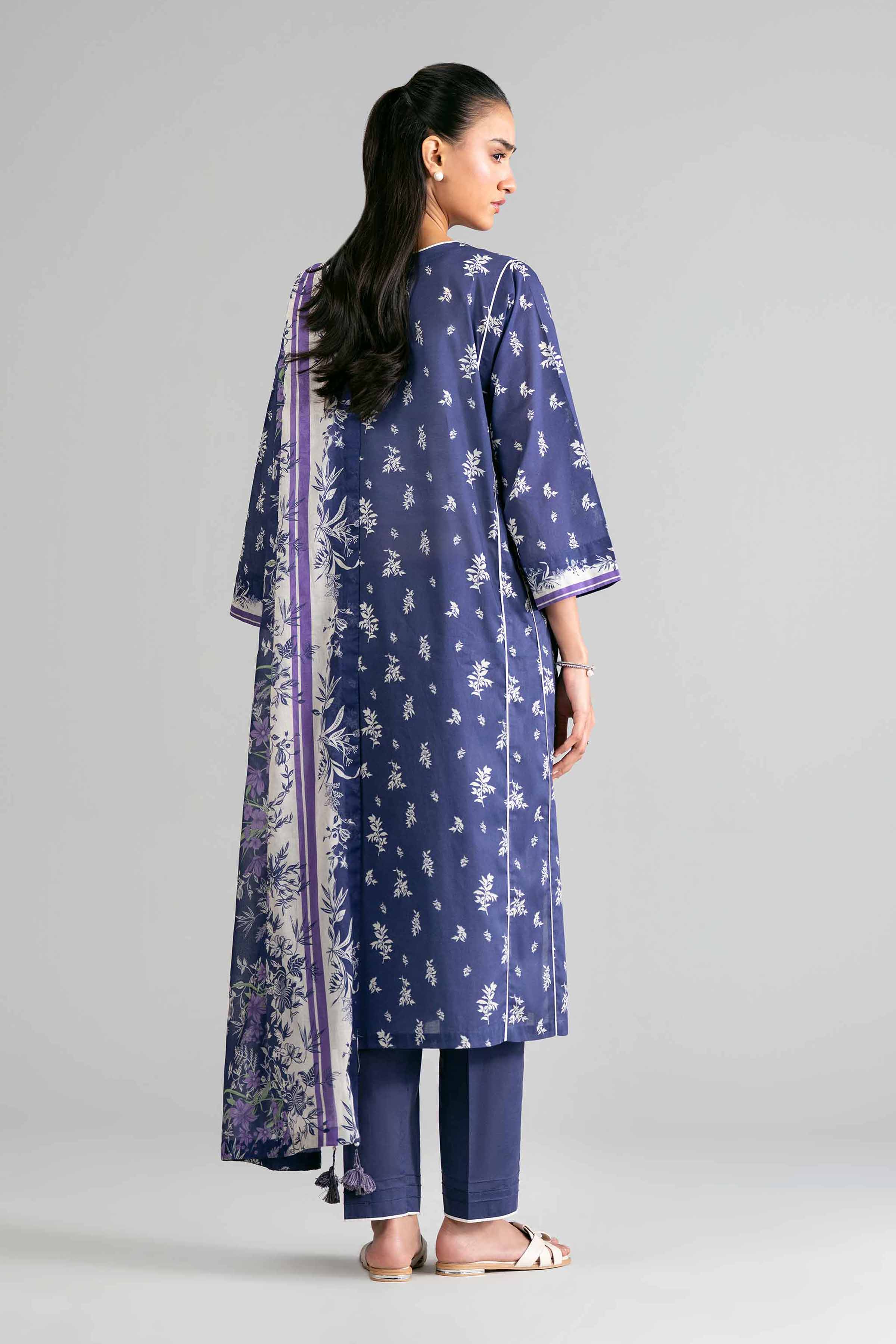 3 Piece - Printed Suit - 42601873 Blue Lawn 3PC Printed