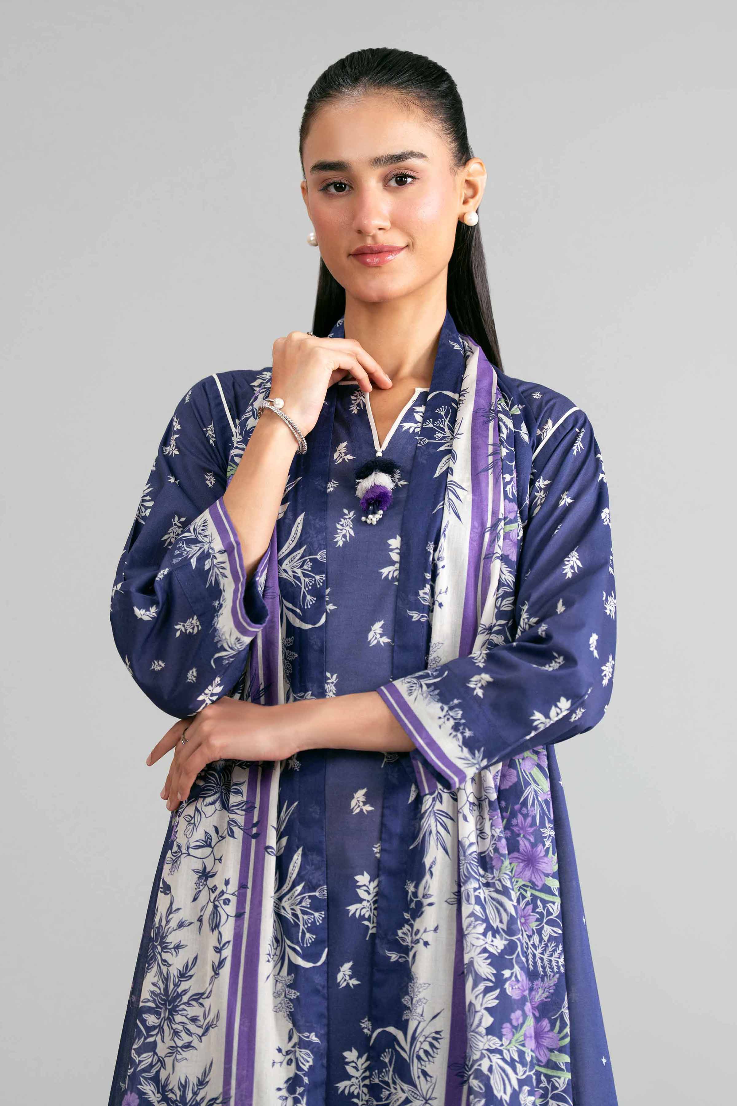 3 Piece - Printed Suit - 42601873 Blue Lawn 3PC Printed