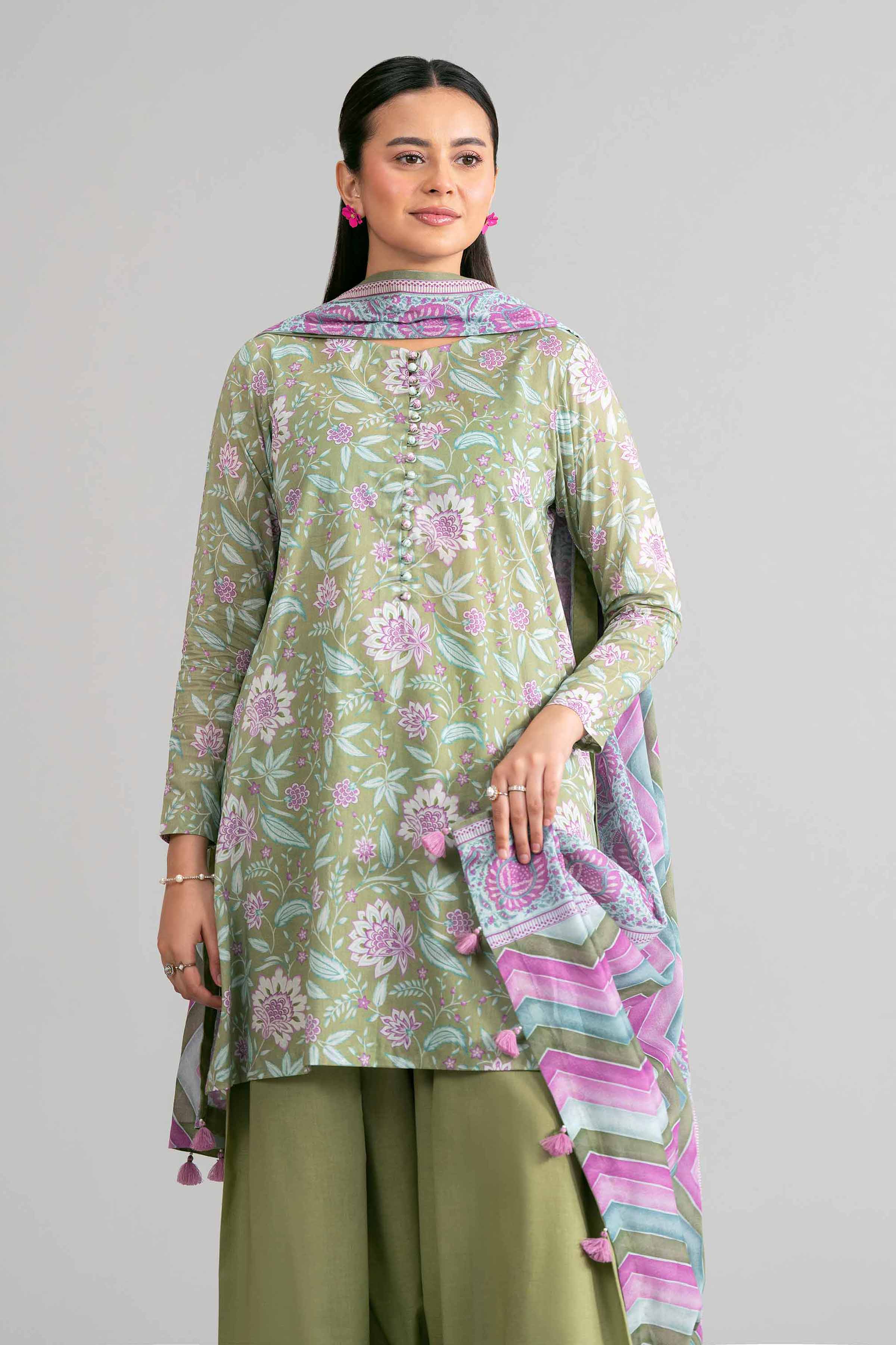 3 Piece - Printed Suit - 42601889 Green Lawn 3PC Printed