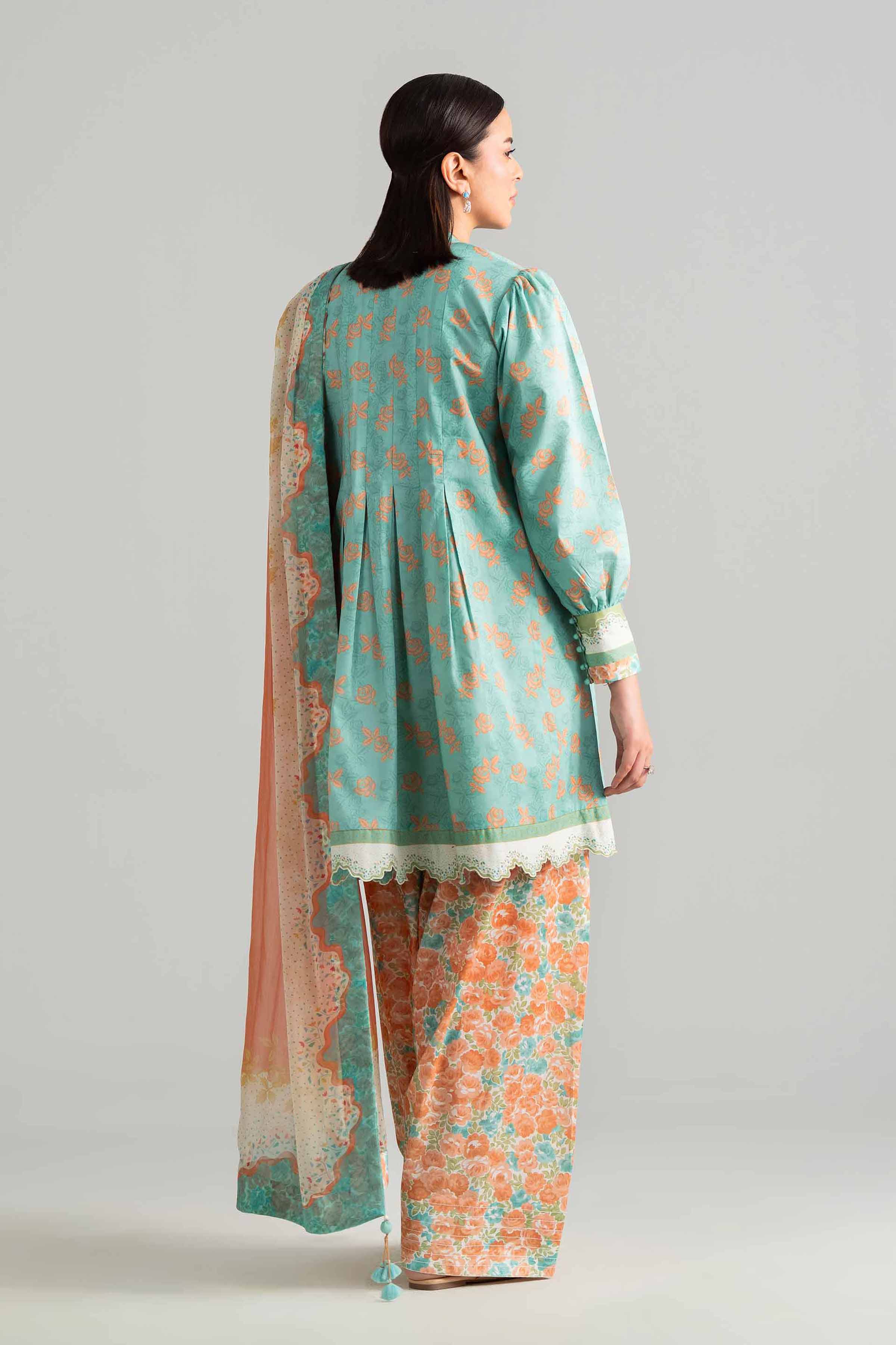 3 Piece - Digital Printed Suit - 42601894 Green Lawn 3PC Printed