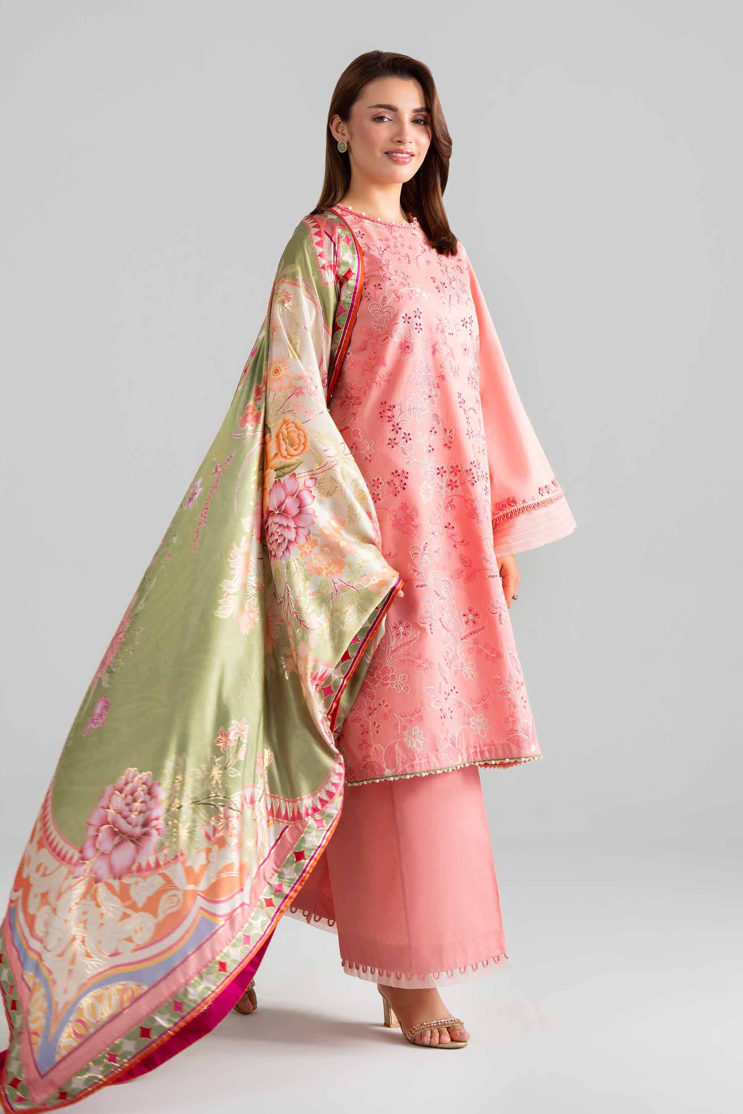 3 Piece - Digital Printed Embroidered Suit - 42601923 Nishat UAE Lawn 3PC Embroidered
