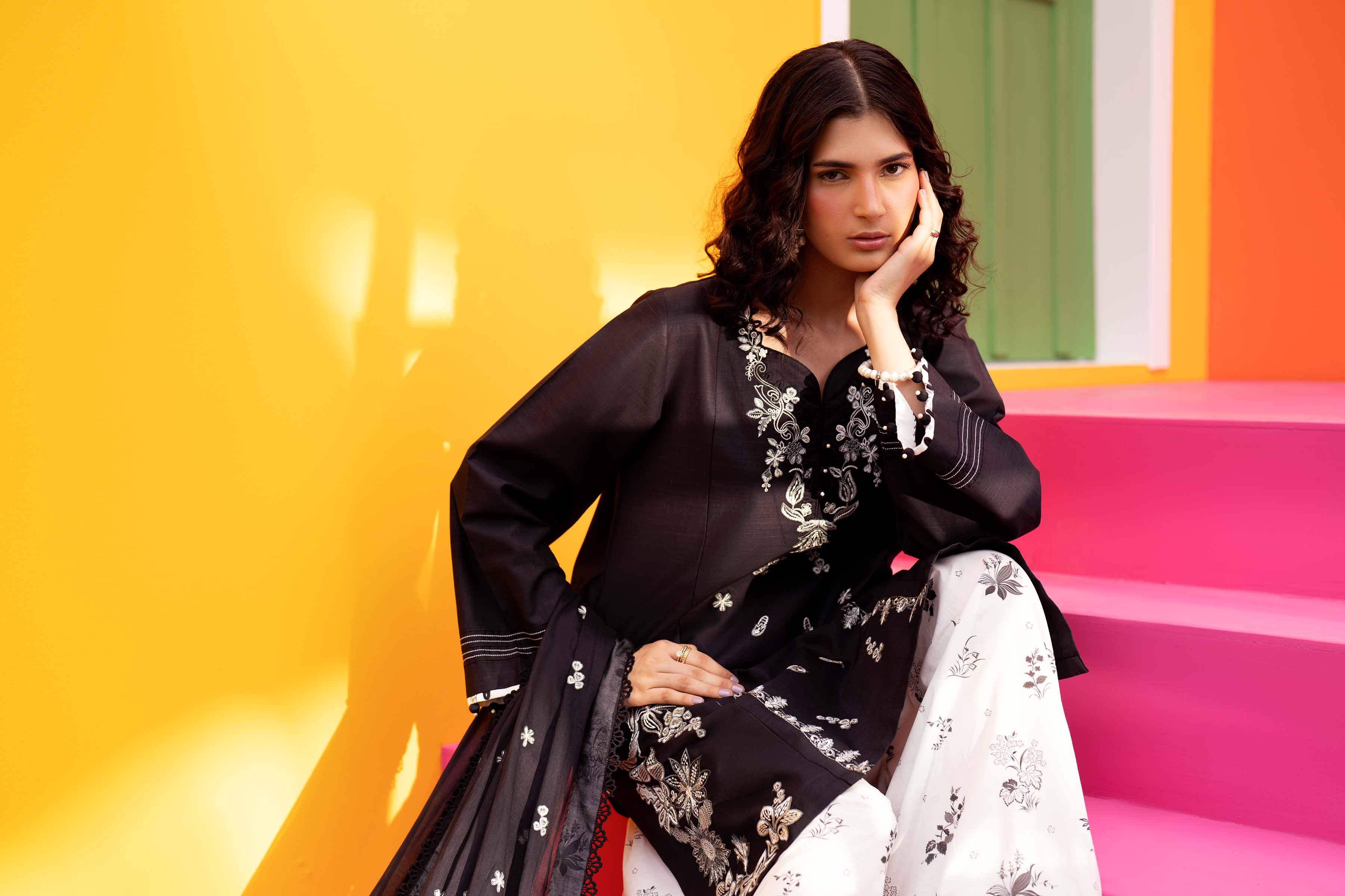 3 Piece - Embroidered Suit - 42602040 for Women - Unstitched Collection | Shop Online