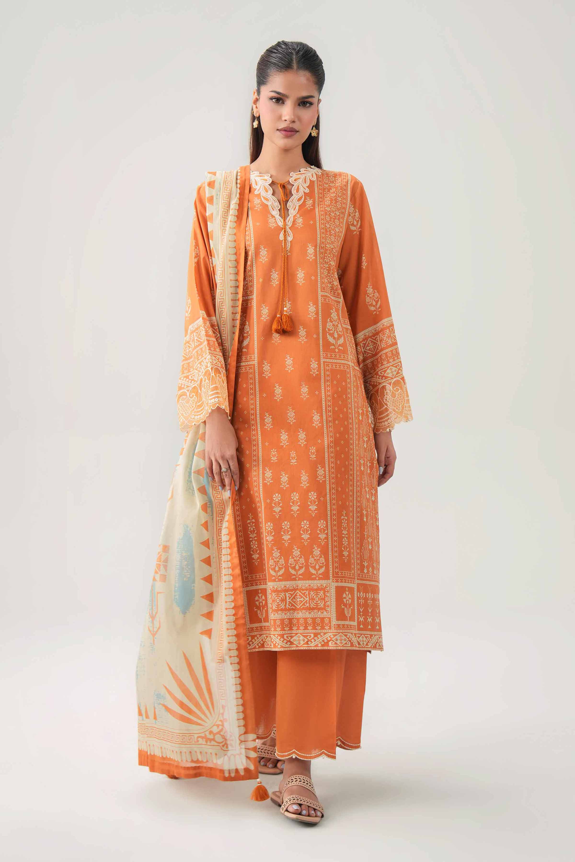 3 Piece - Digital Printed Embroidered Suit - 42602102 for Women - Unstitched Collection | Shop Online