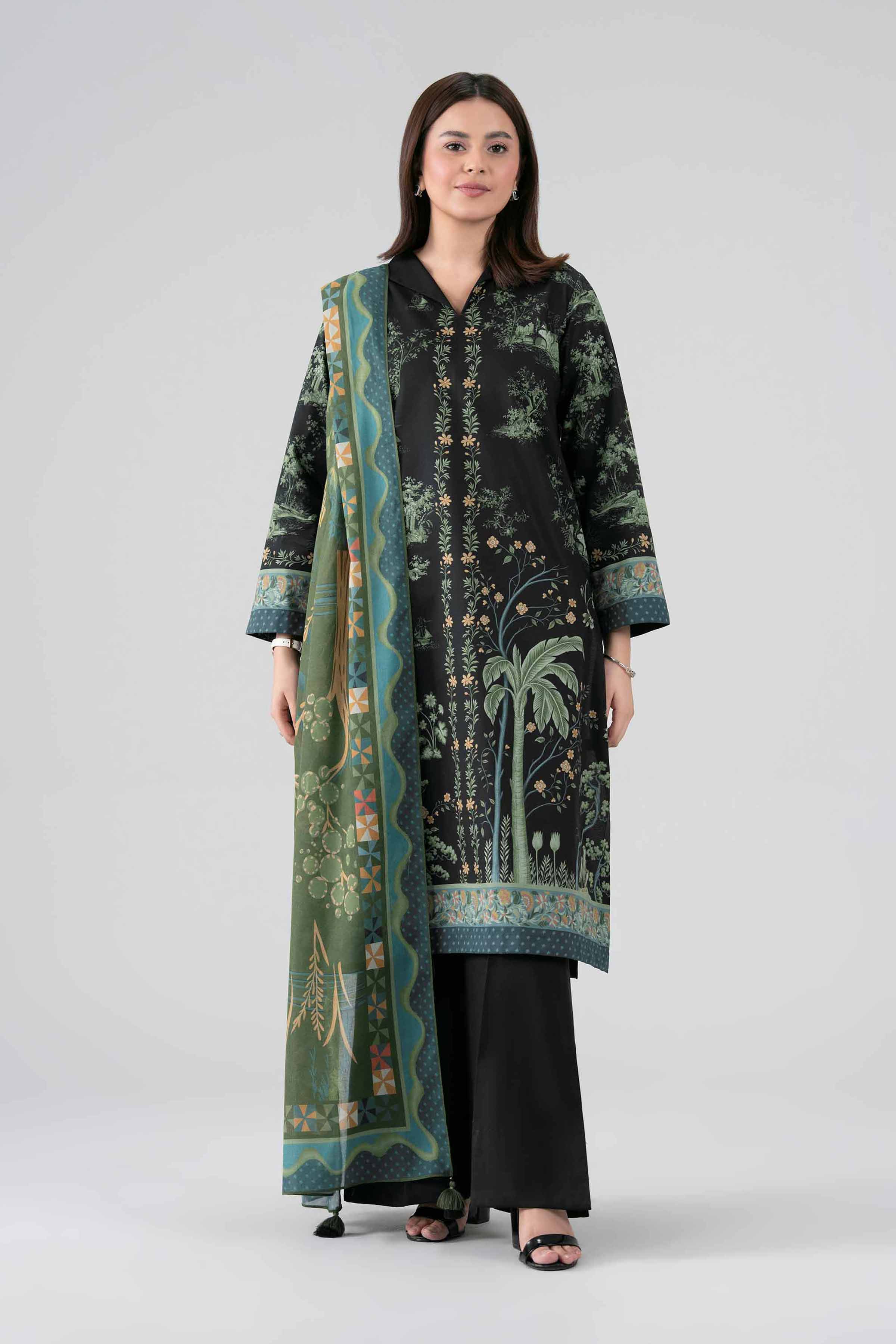 3 Piece - Digital Printed Suit - 42602106 for Women - Unstitched Collection | Shop Online