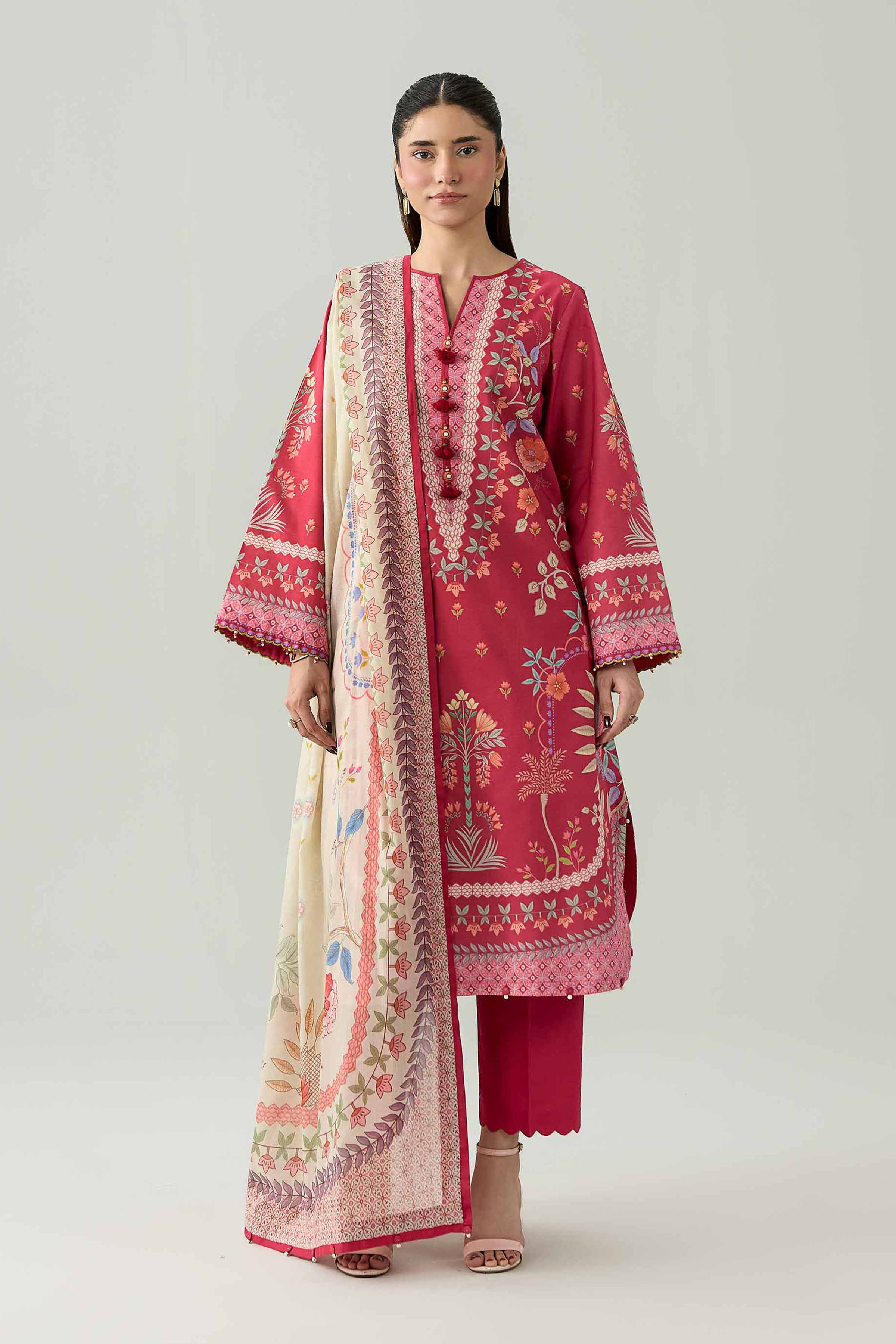 3 Piece - Digital Printed Suit - 42602110 for Women - Unstitched Collection | Shop Online