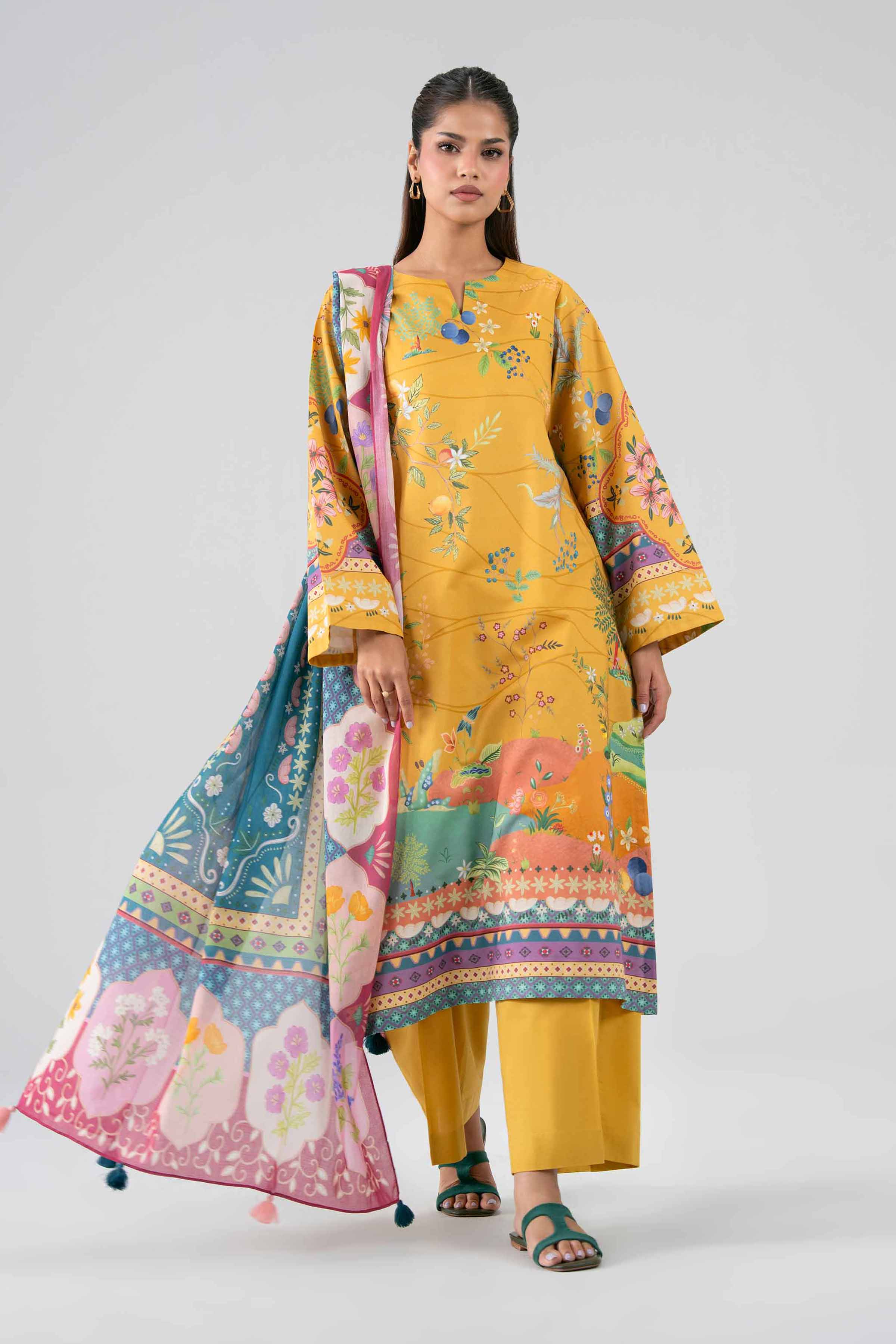 3 Piece - Digital Printed Suit - 42602113 for Women - Unstitched Collection | Shop Online