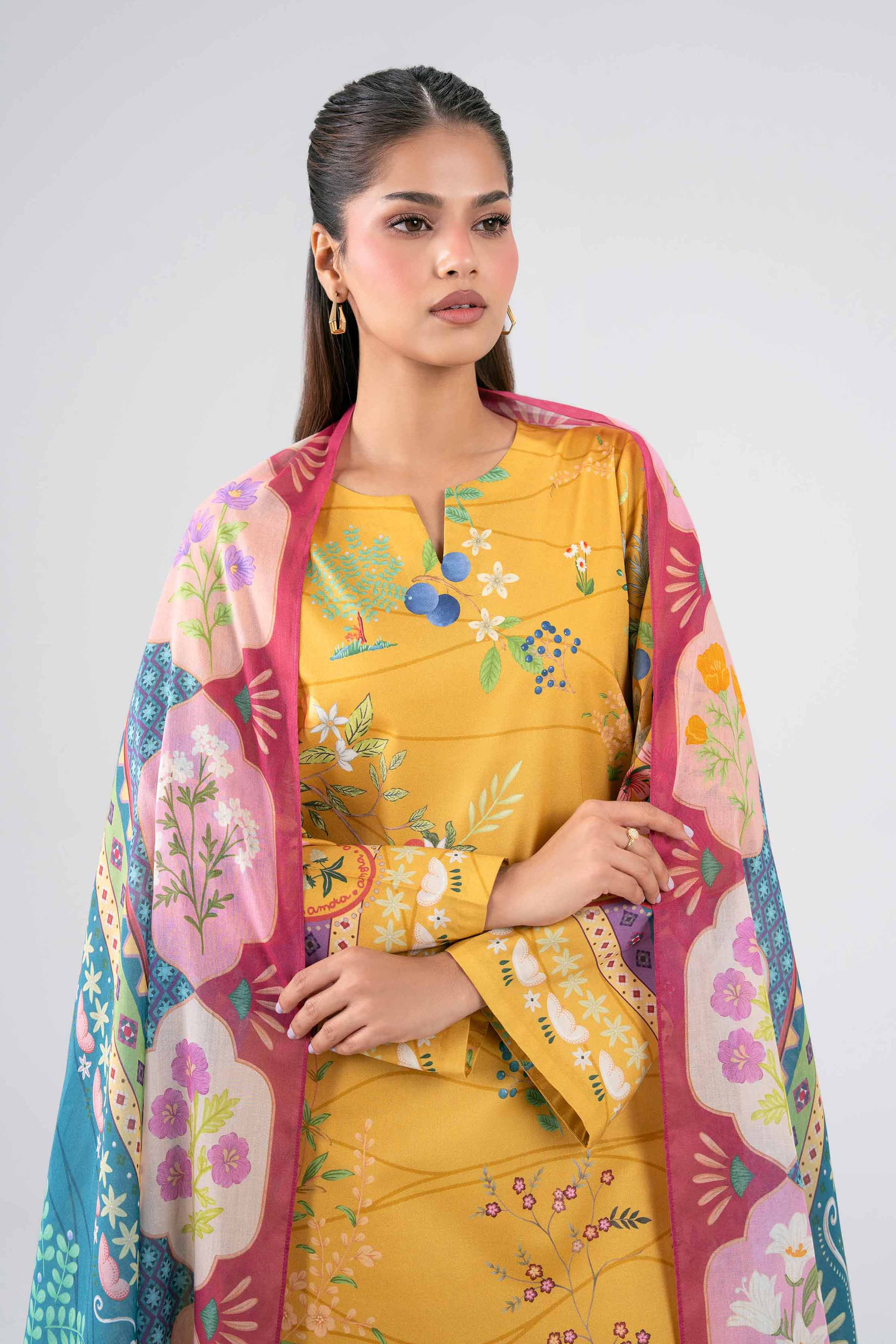 3 Piece - Digital Printed Suit - 42602113 for Women - Unstitched Collection | Shop Online