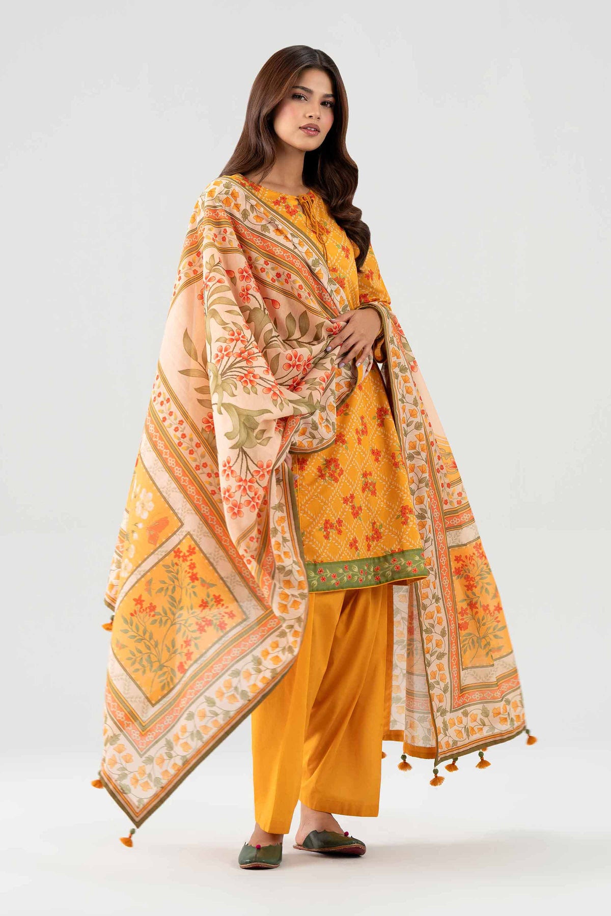 3 Piece - Digital Printed Suit - 42602115