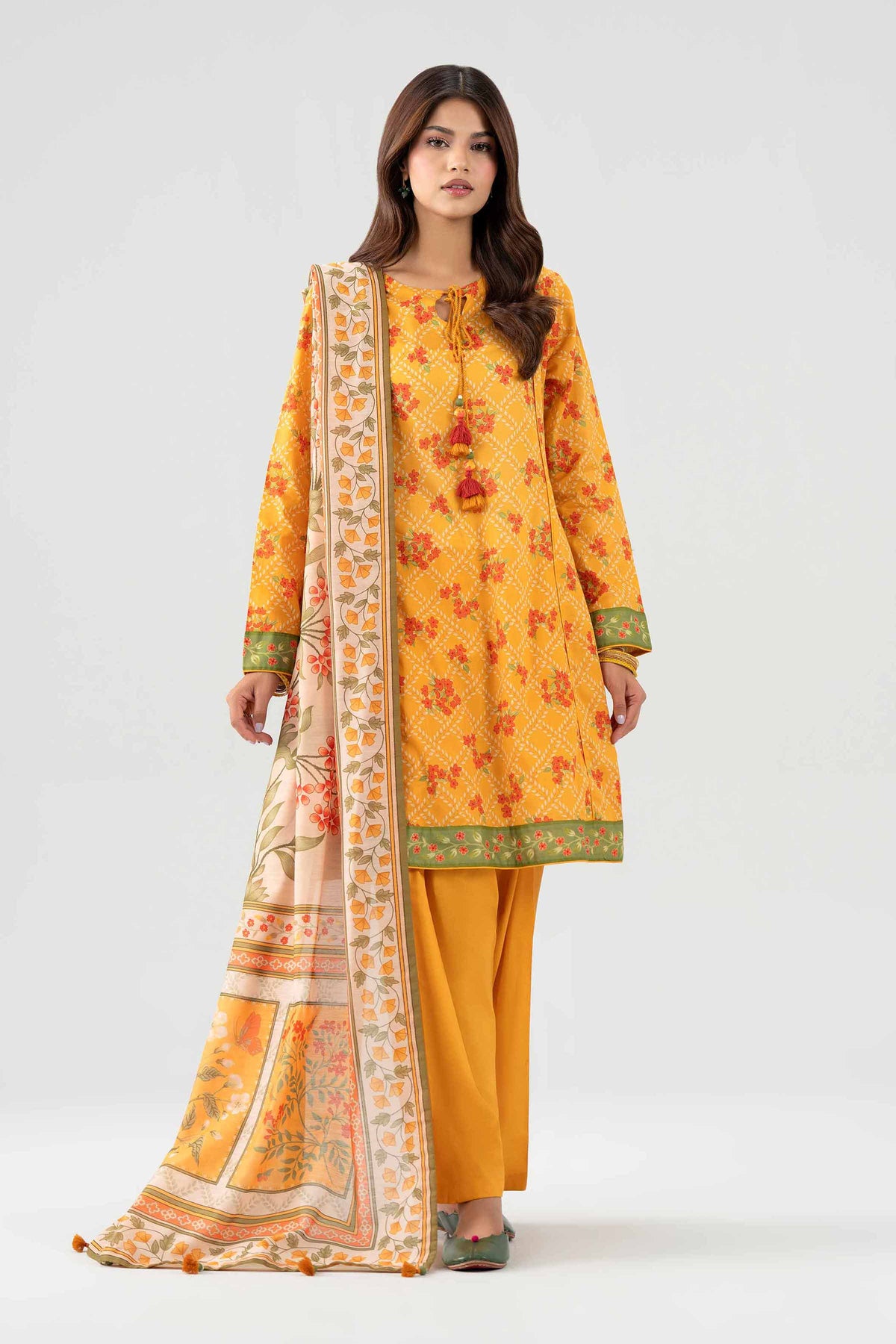 3 Piece - Digital Printed Suit - 42602115