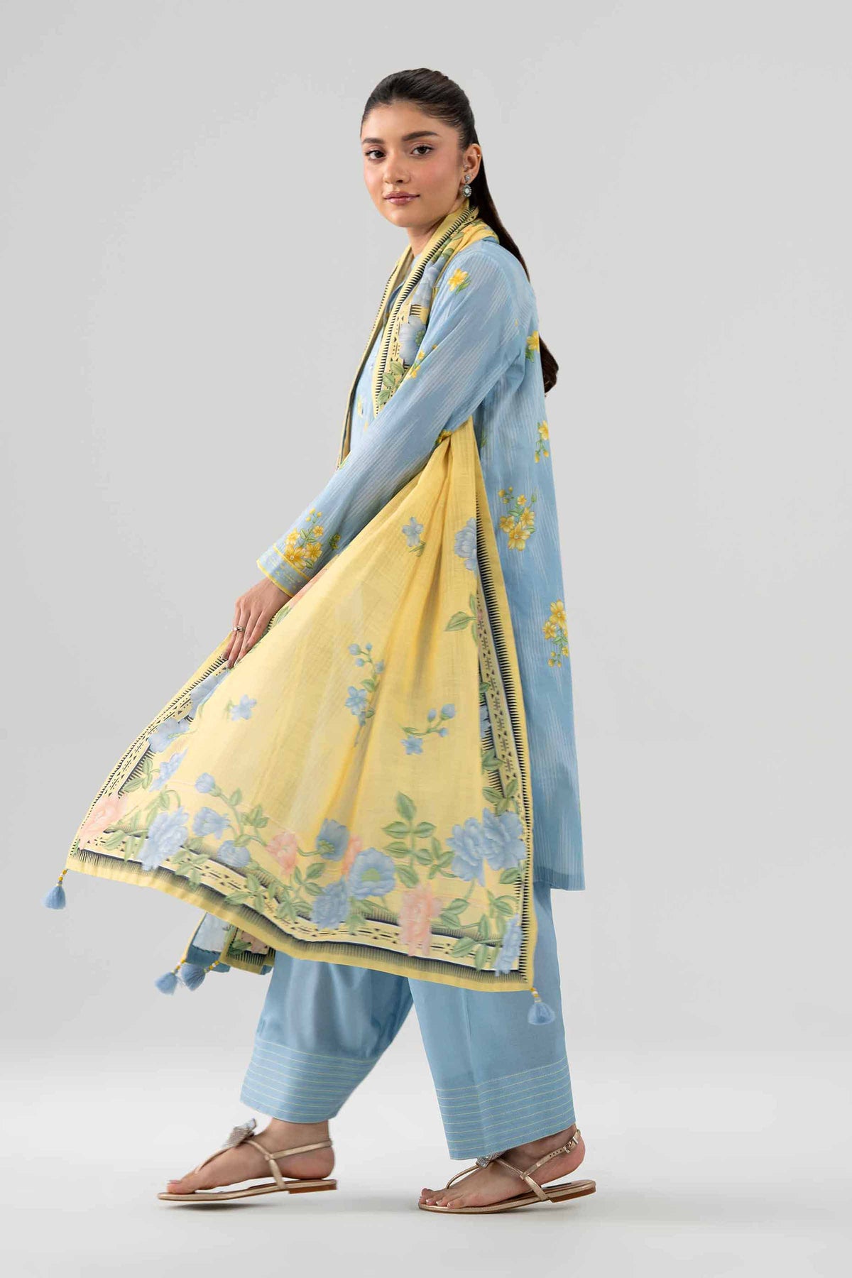 3 Piece - Digital Printed Suit - 42602116
