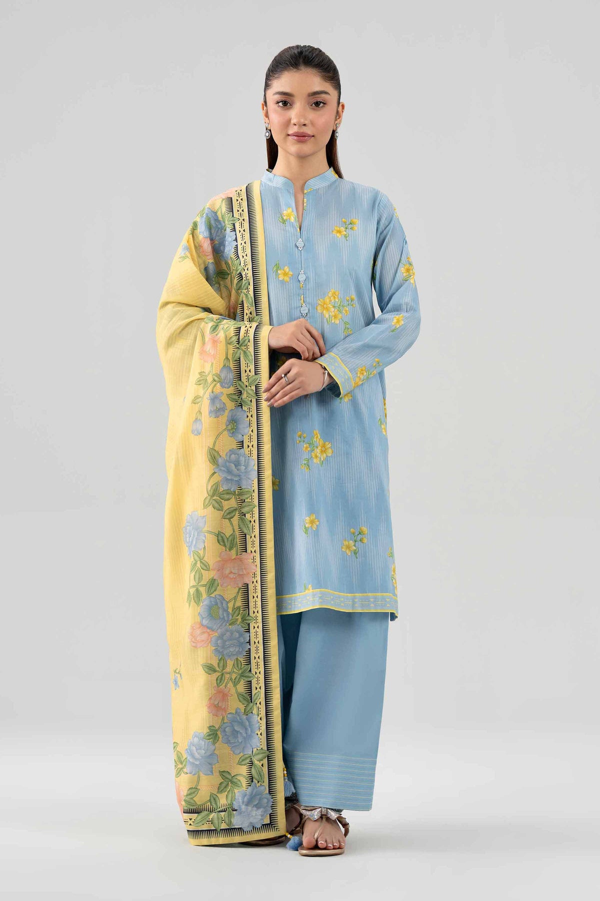 3 Piece - Digital Printed Suit - 42602116