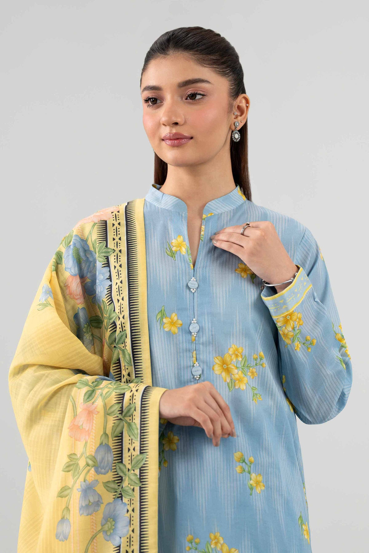 3 Piece - Digital Printed Suit - 42602116