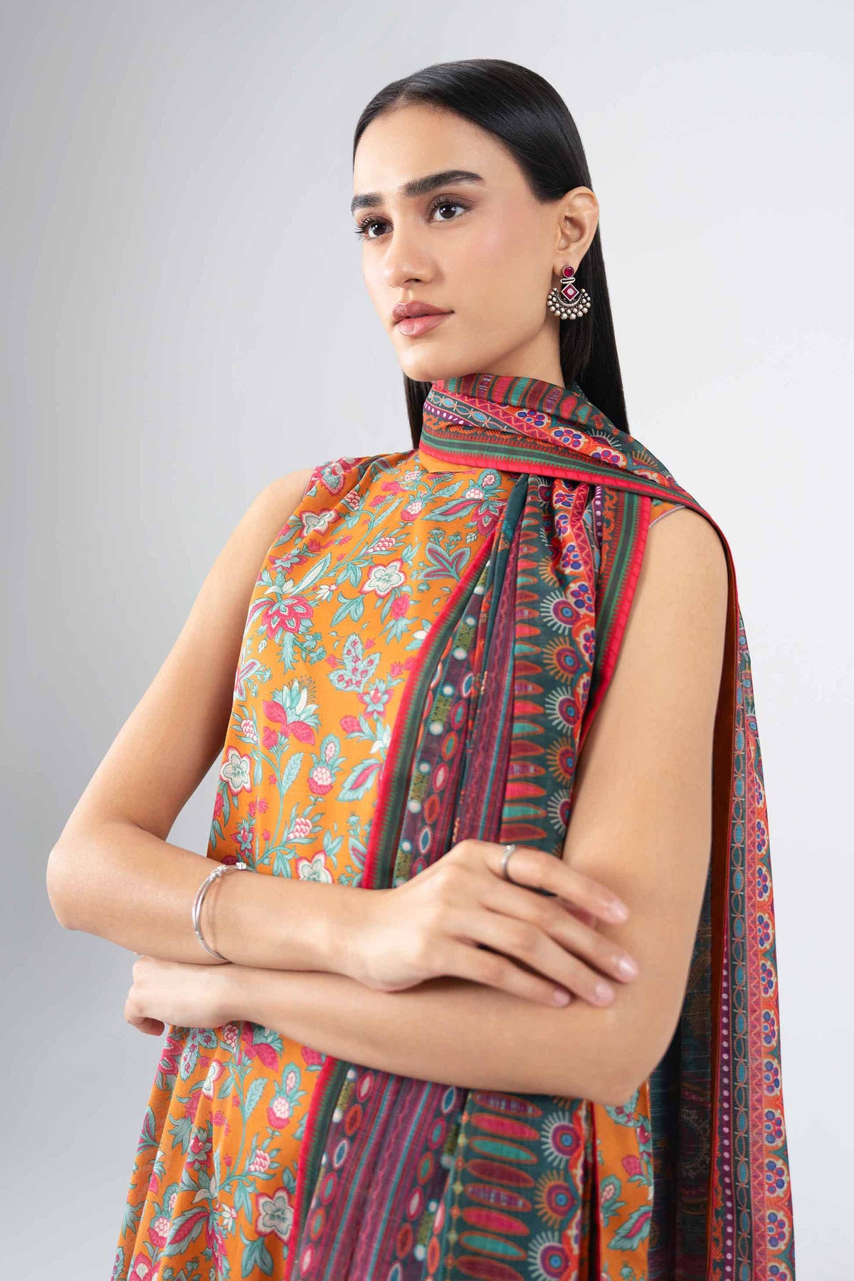 3 Piece - Digital Printed Suit - 42602119