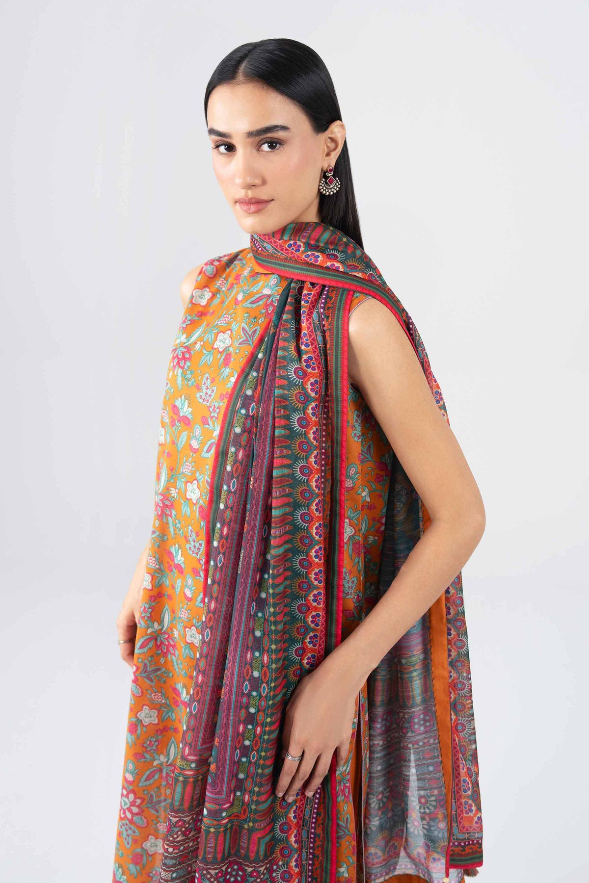 3 Piece - Digital Printed Suit - 42602119