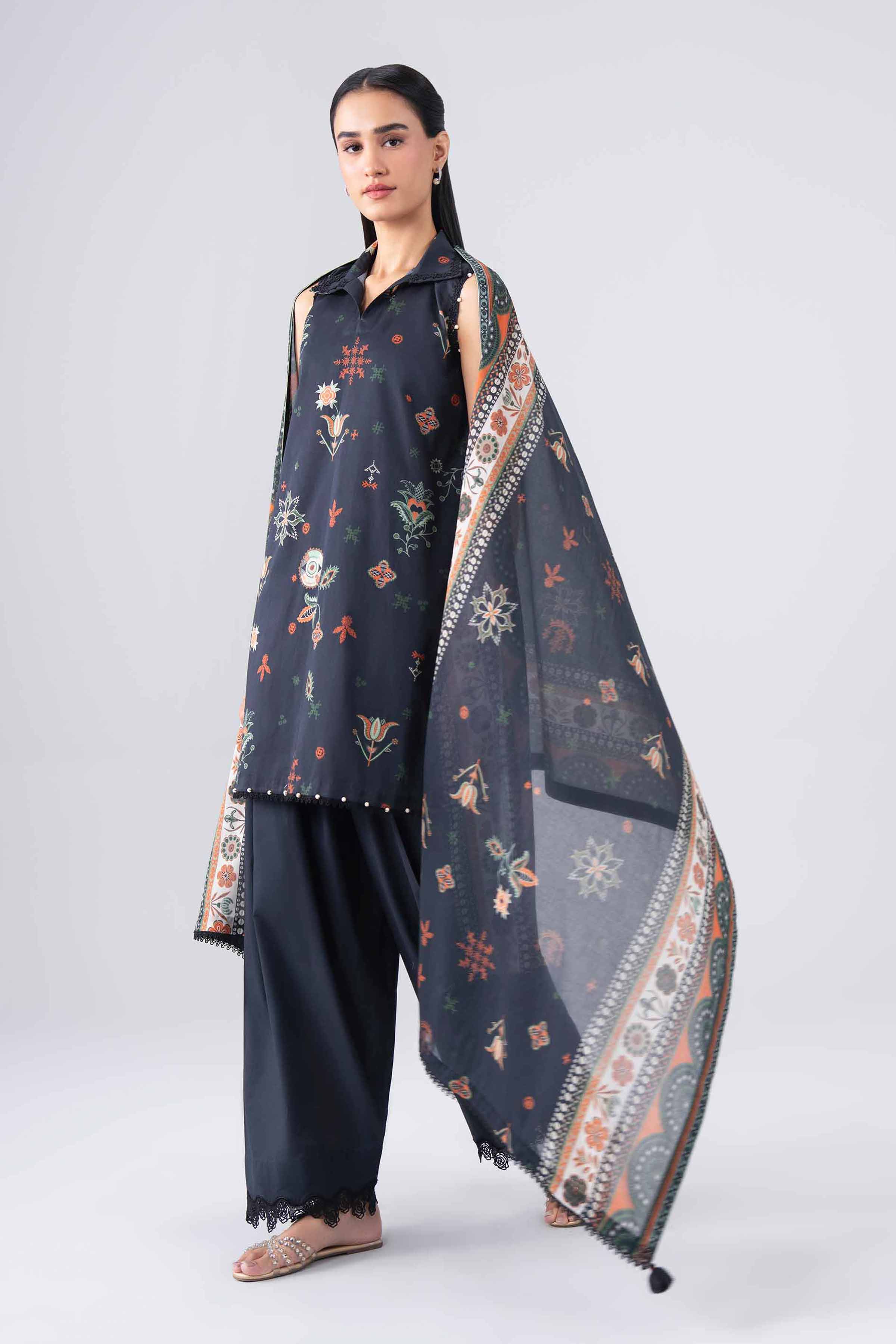 3 Piece - Printed Suit - 42602125 for Women - Unstitched Collection | Shop Online