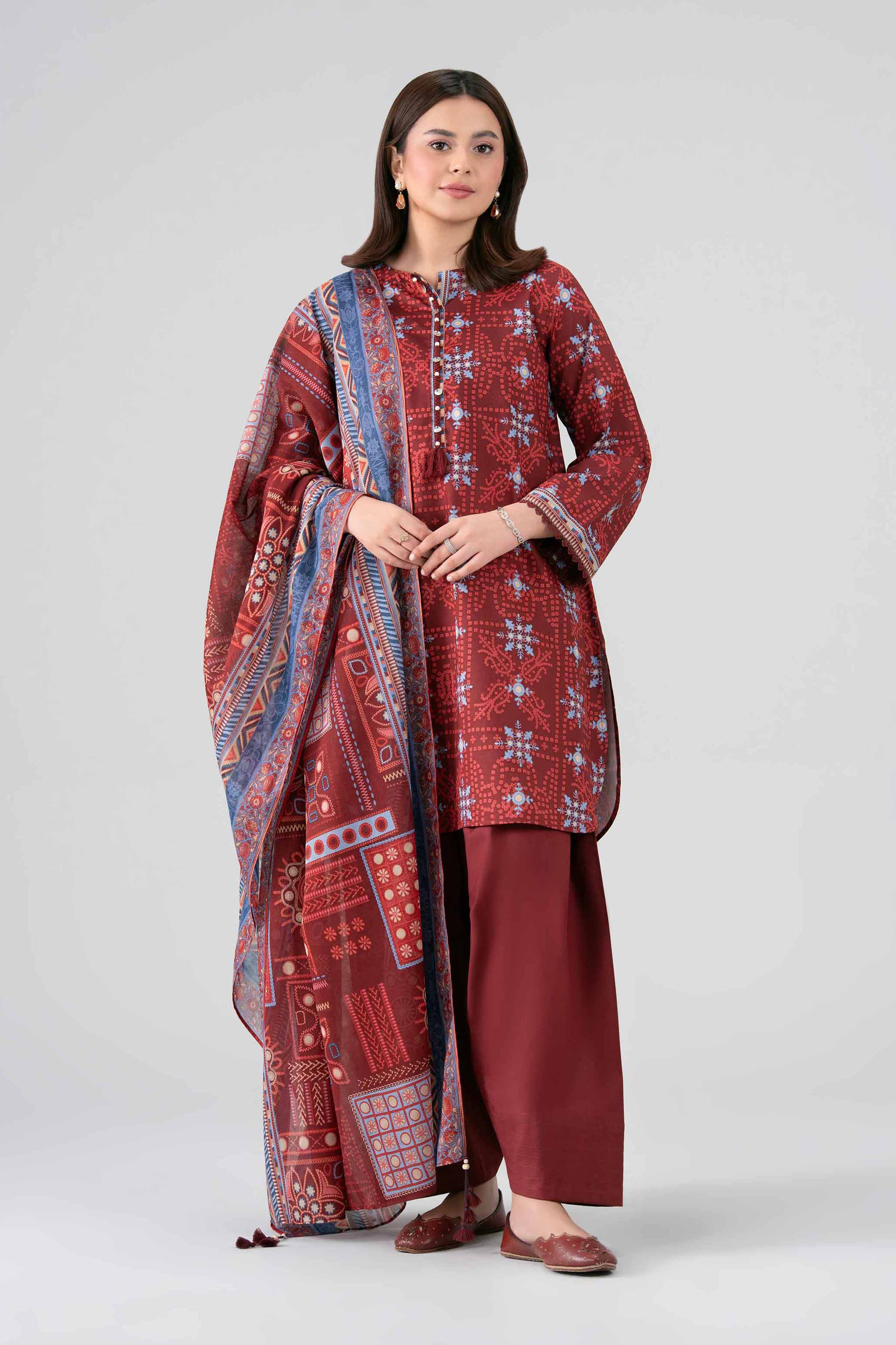 3 Piece - Printed Suit - 42602126 for Women - Unstitched Collection | Shop Online