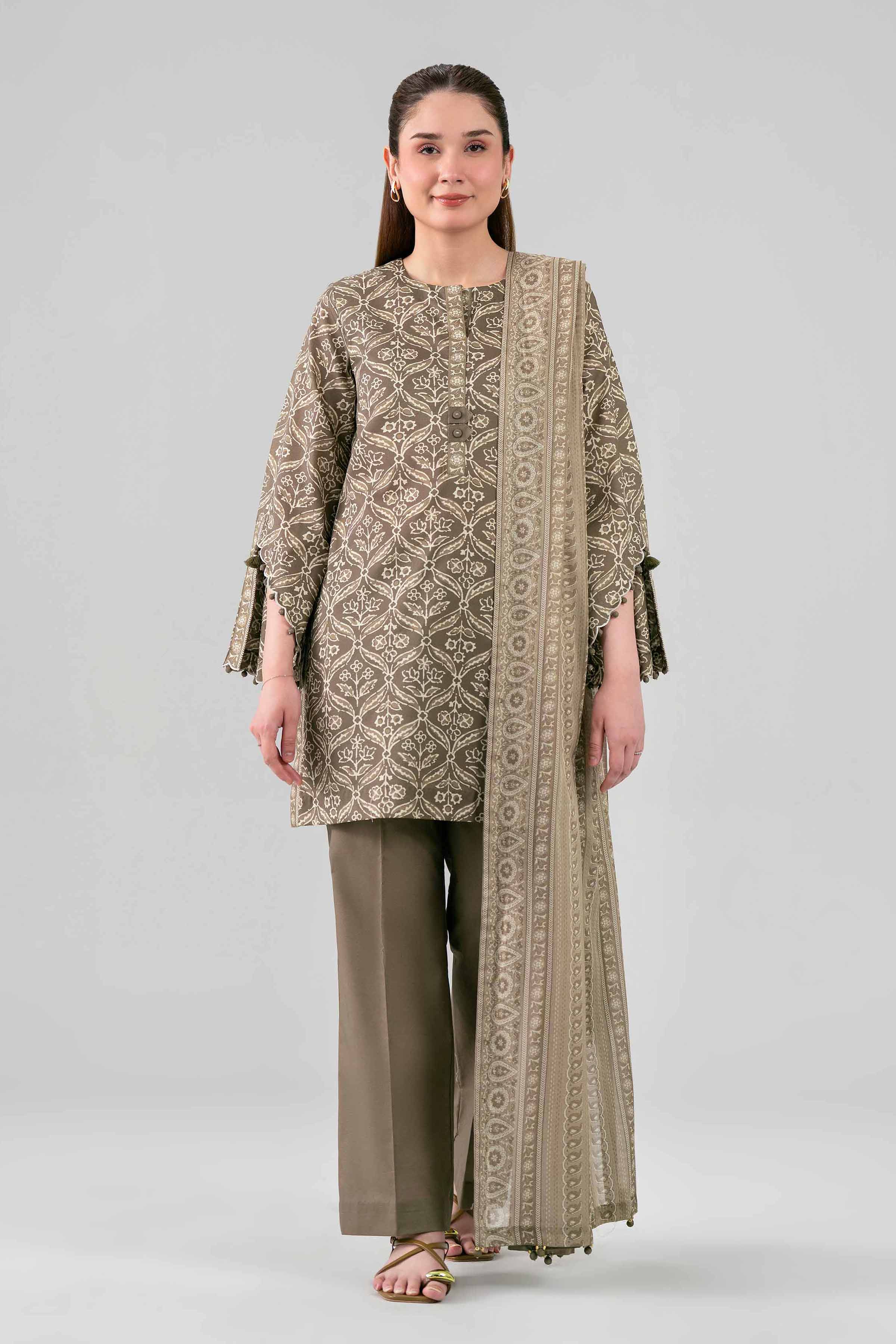 3 Piece - Printed Suit - 42602129 for Women - Unstitched Collection | Shop Online