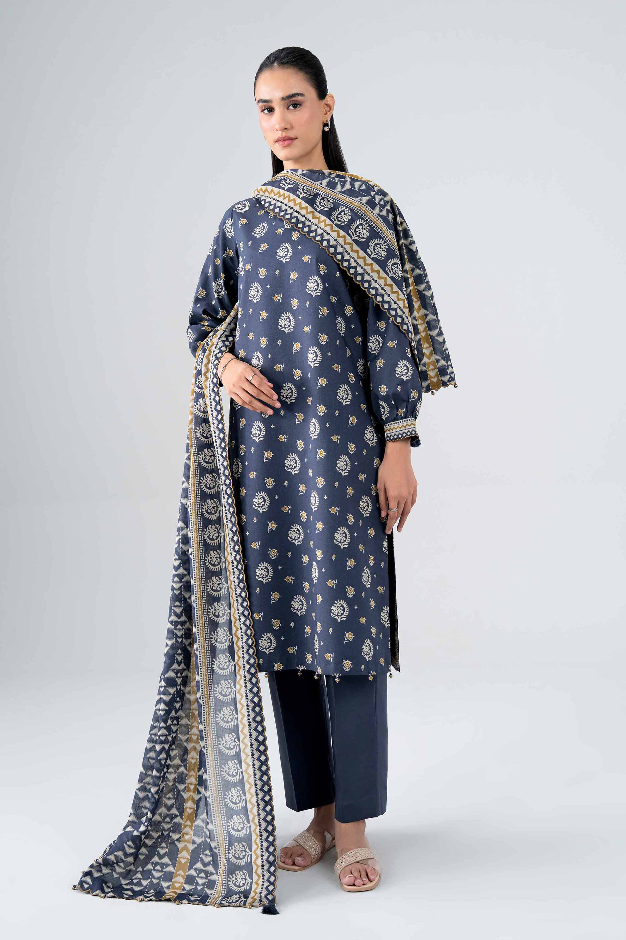 3 Piece - Printed Suit - 42602133 for Women - Unstitched Collection | Shop Online