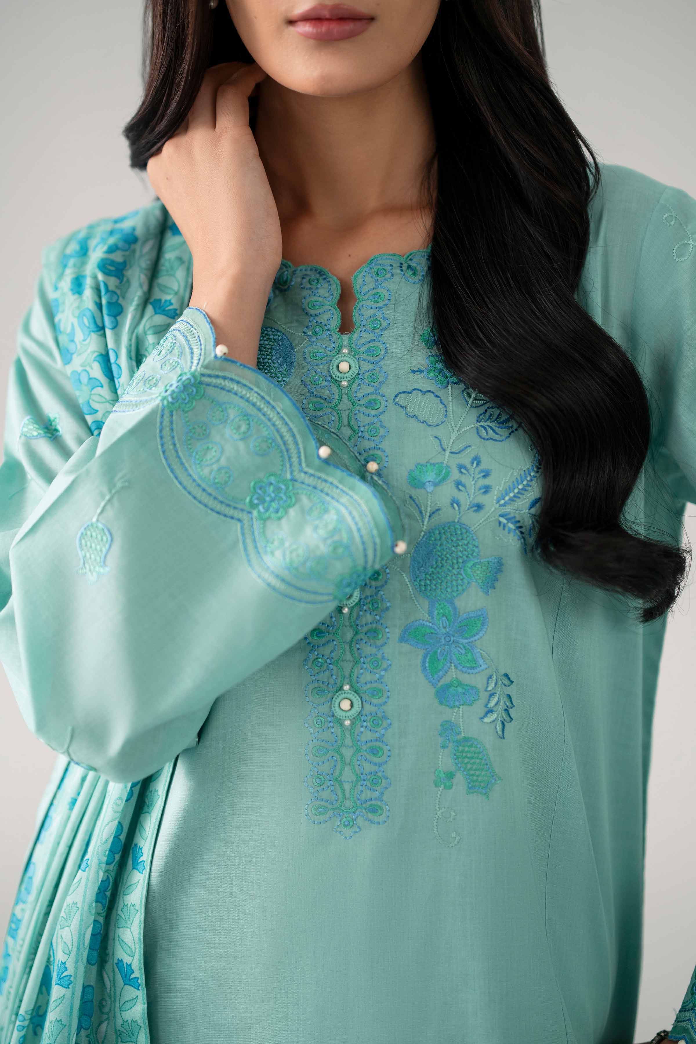3 Piece - Printed Embroidered Suit - 42602153 for Women - Unstitched Collection | Shop Online