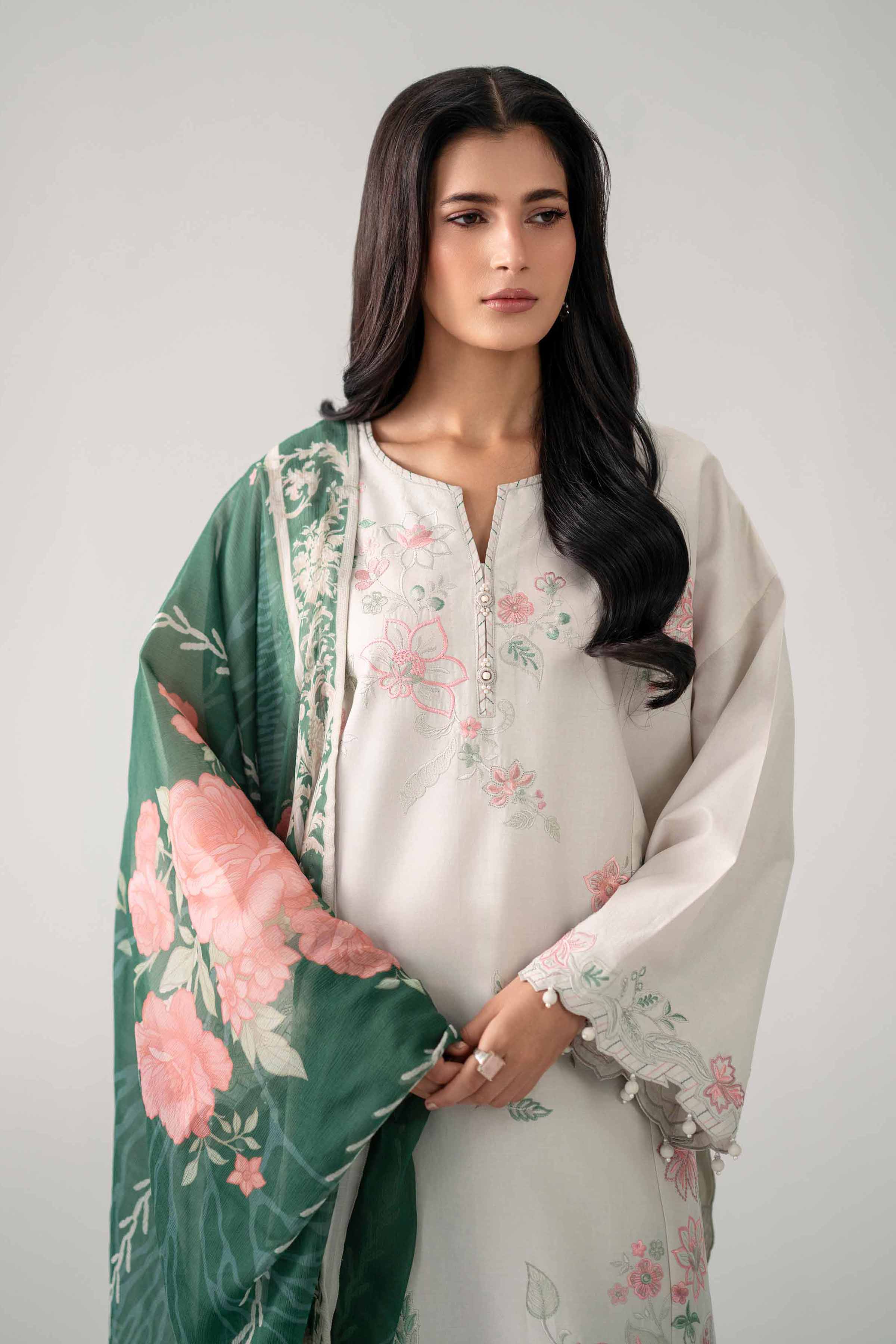 3 Piece - Digital Printed Embroidered Suit - 42602154 for Women - Unstitched Collection | Shop Online