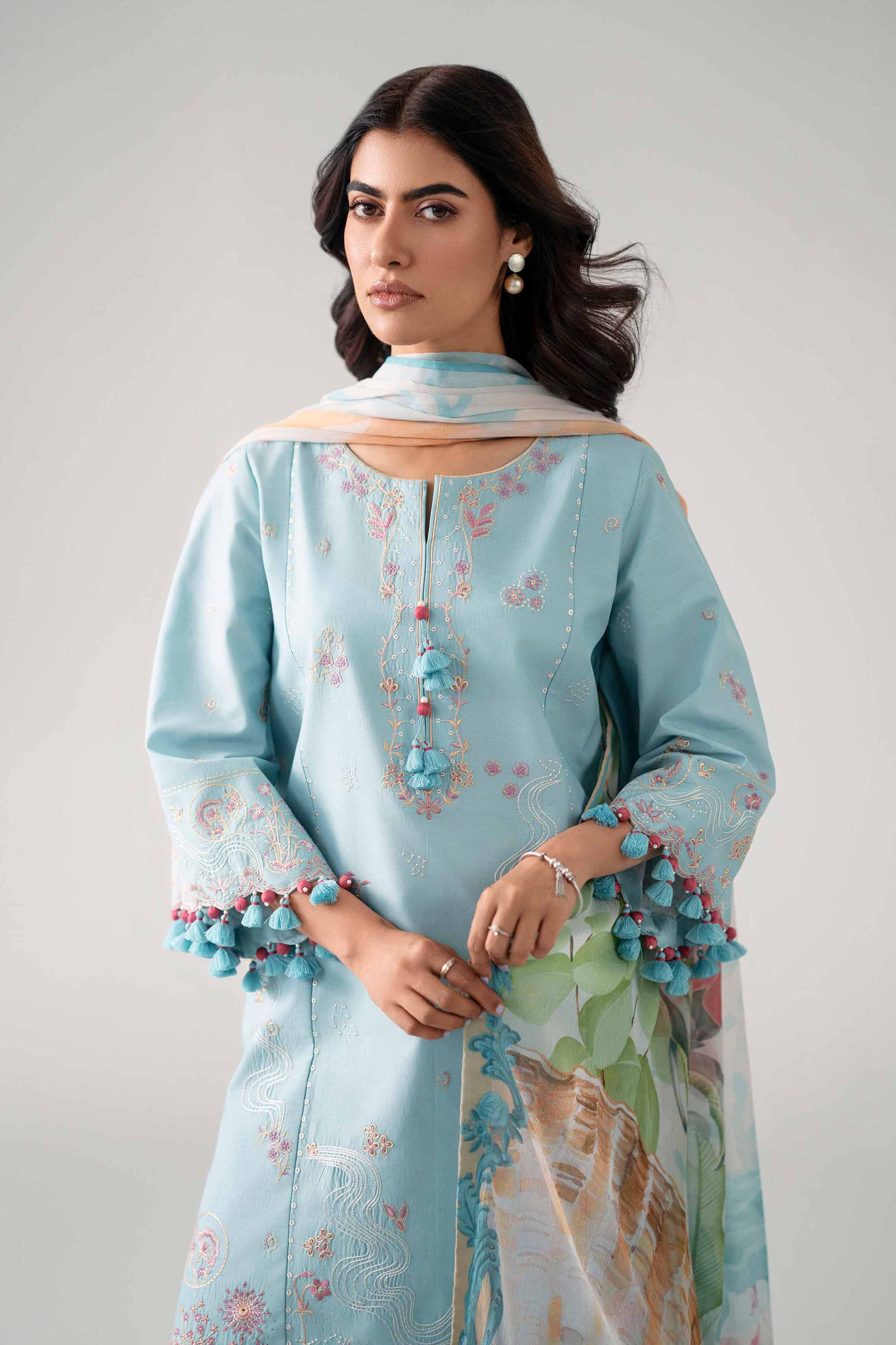 3 Piece - Digital Printed Embroidered Suit - 42602156 for Women - Unstitched Collection | Shop Online