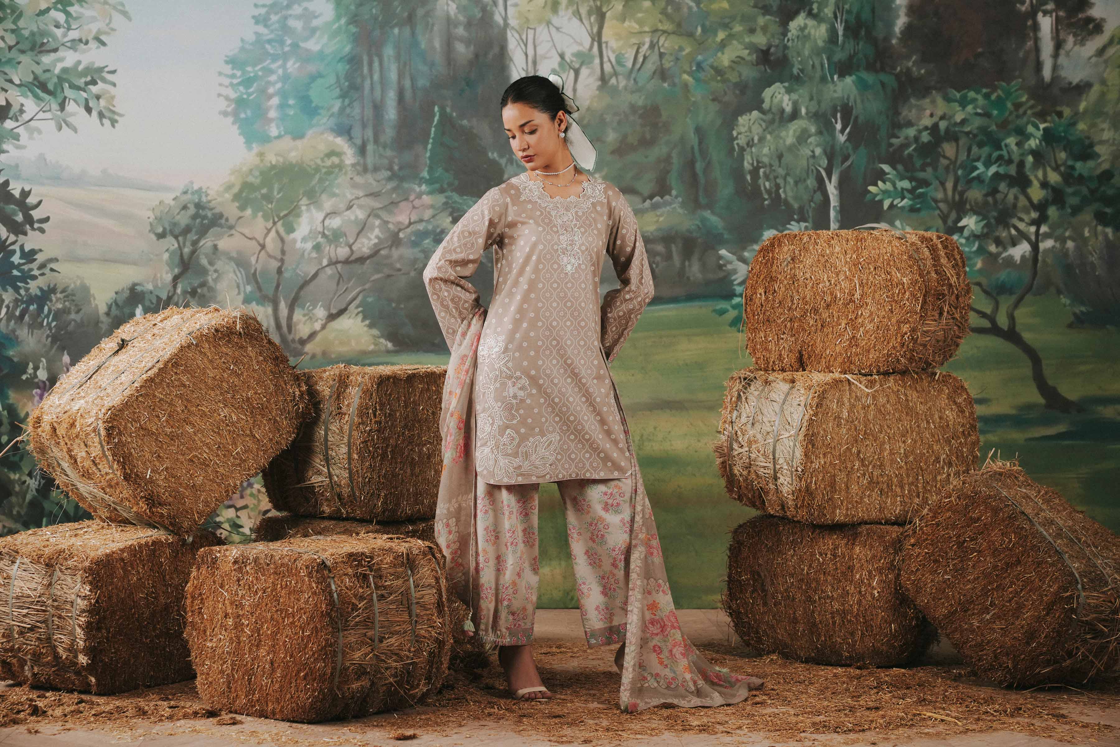 3 Piece - Digital Printed Embroidered Suit - 42602176 for Women - Unstitched Collection | Shop Online