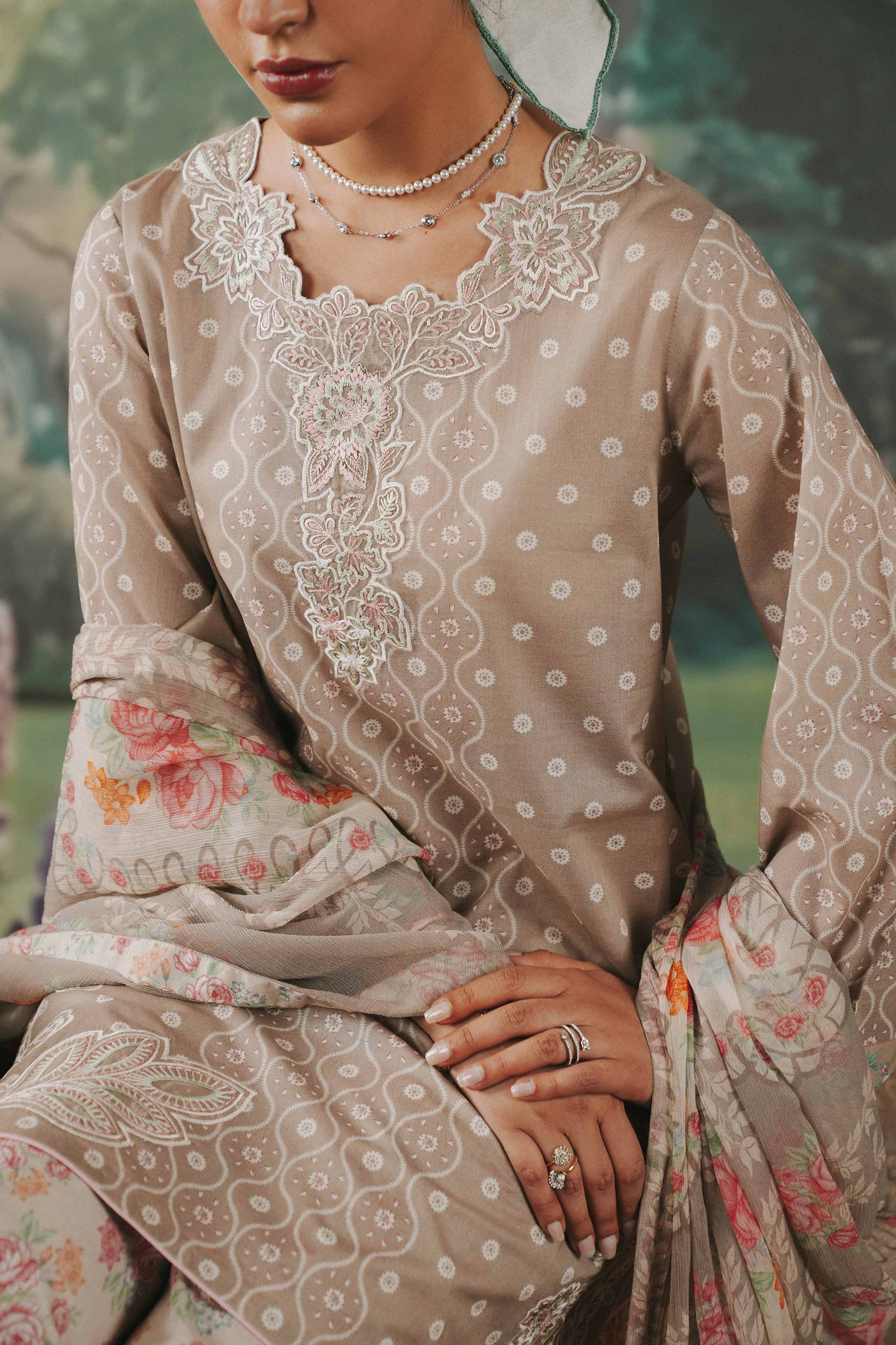 3 Piece - Digital Printed Embroidered Suit - 42602176 for Women - Unstitched Collection | Shop Online