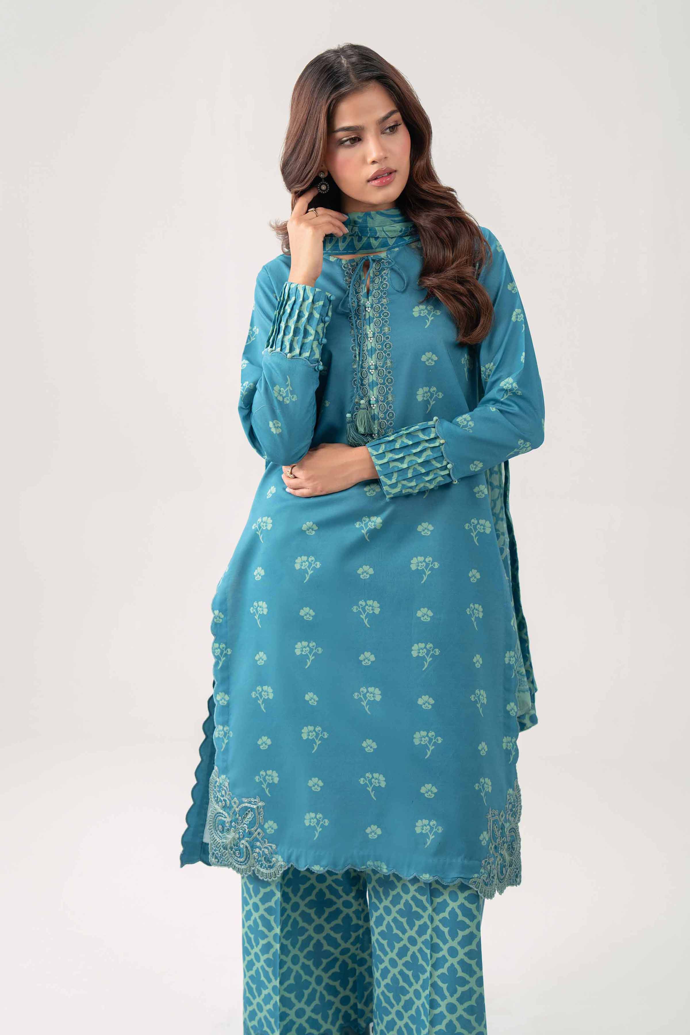 3 Piece - Digital Printed Embroidered Suit - 42602183 for Women - Unstitched Collection | Shop Online