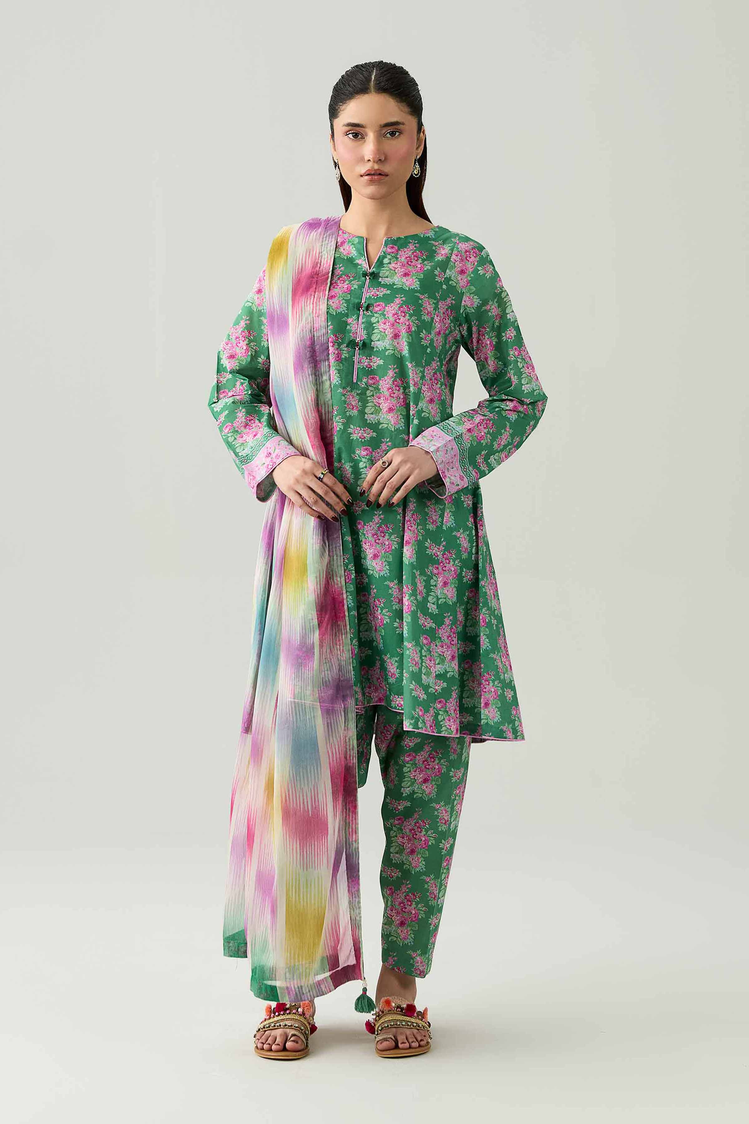 3 Piece - Digital Printed Suit - 42602184 for Women - Unstitched Collection | Shop Online